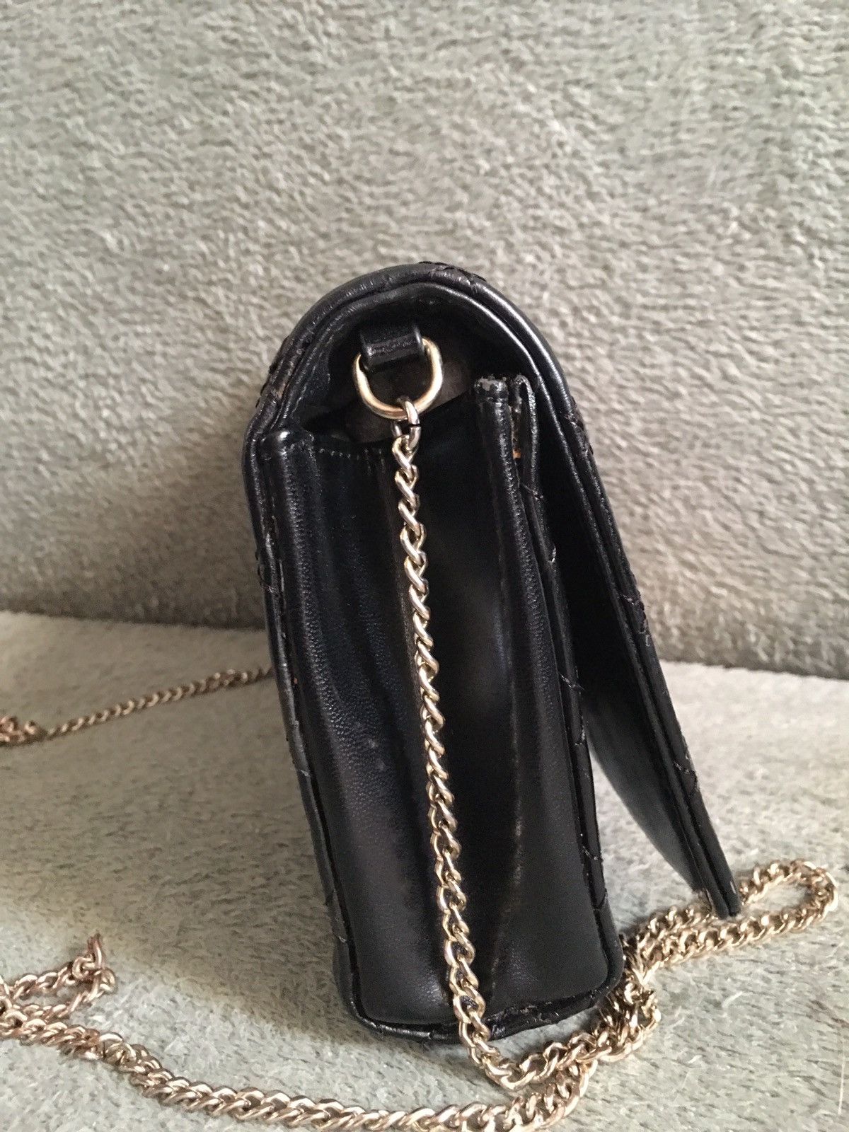 Love Moschino × Moschino Love Moschino Quilted Chain Shoulder Coated Black Bag Size ONE SIZE - 5 Thumbnail