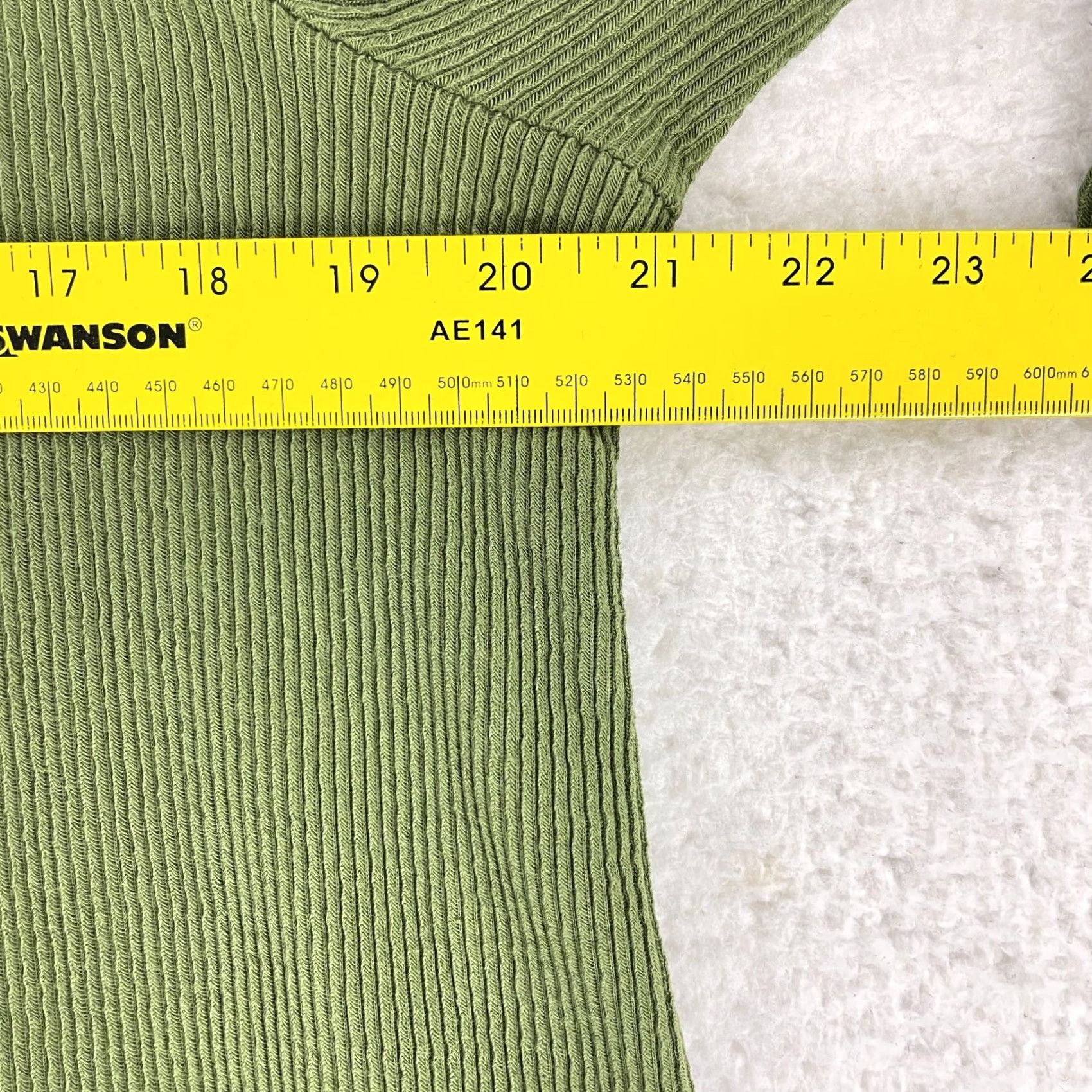 Madewell Madewell T-Shirt Womens Size XL Green Ribbed Side Knot Long Sleeve Pullover Knit Size XL / US 12-14 / IT 48-50 - 6 Thumbnail