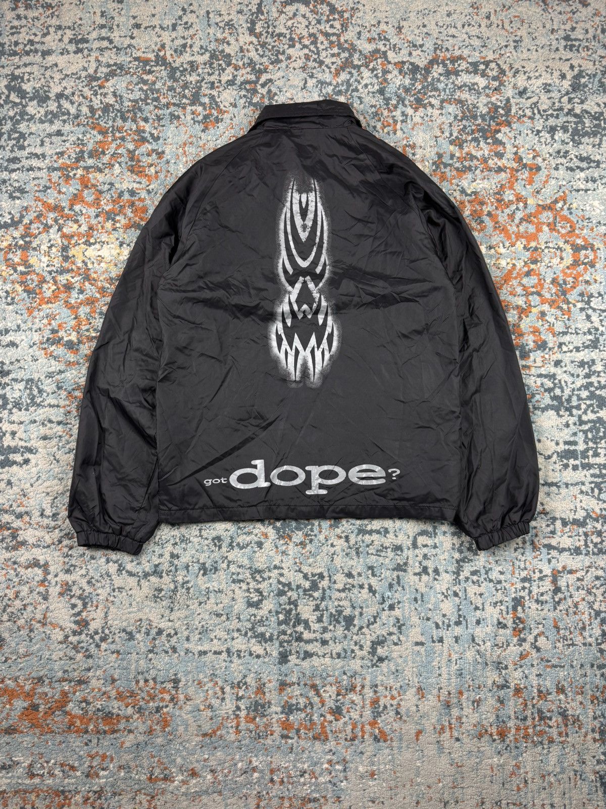 Vintage Ultra Rare Vintage 90s Dope metal band tribal graphic jacket Size US S / EU 44-46 / 1 - 1 Thumbnail