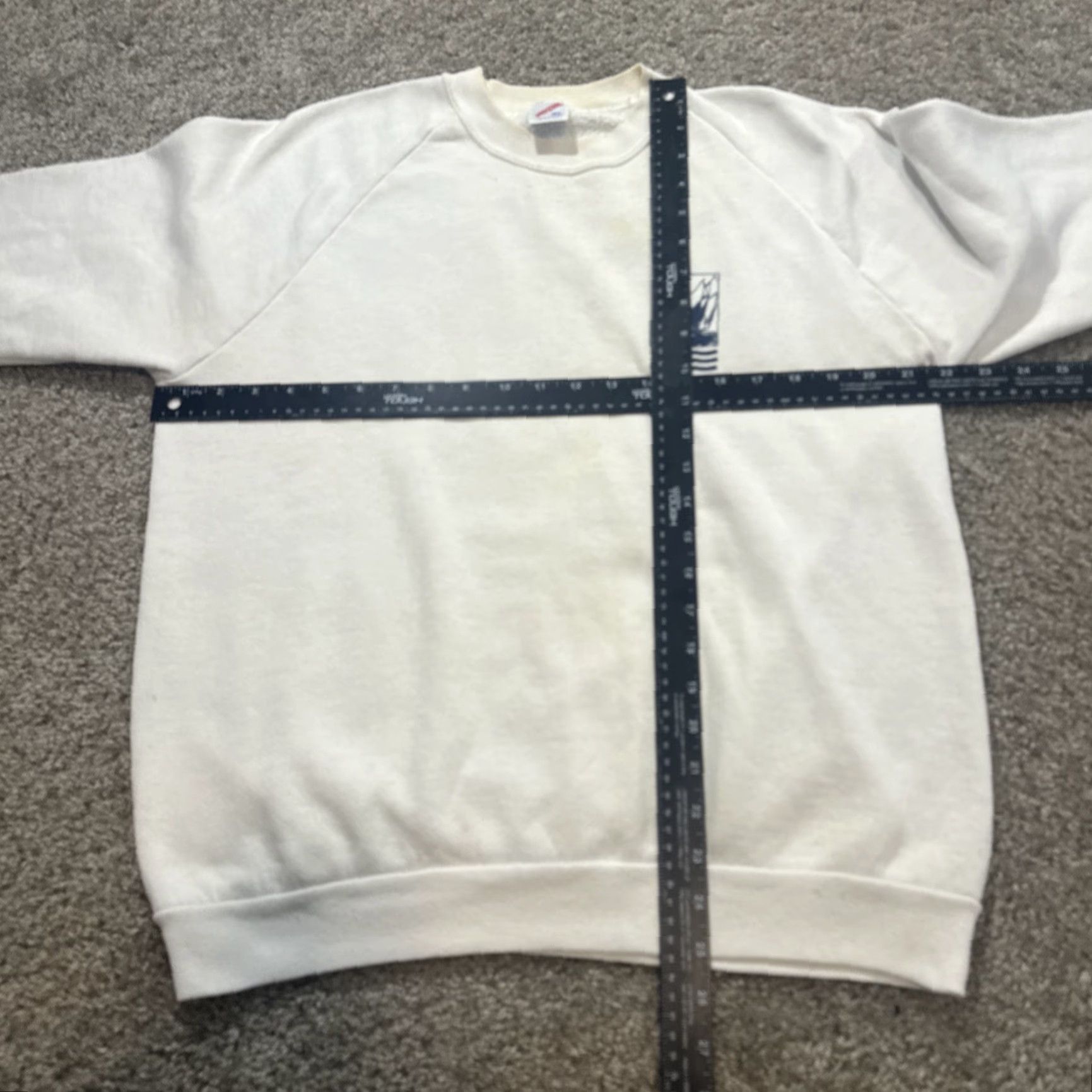 Jerzees VINTAGE 90s Sailboat Sail Art Nautical White Jerzees Crewneck Sweatshirt XL Men Pullover Size US XL / EU 56 / 4 - 8 Thumbnail