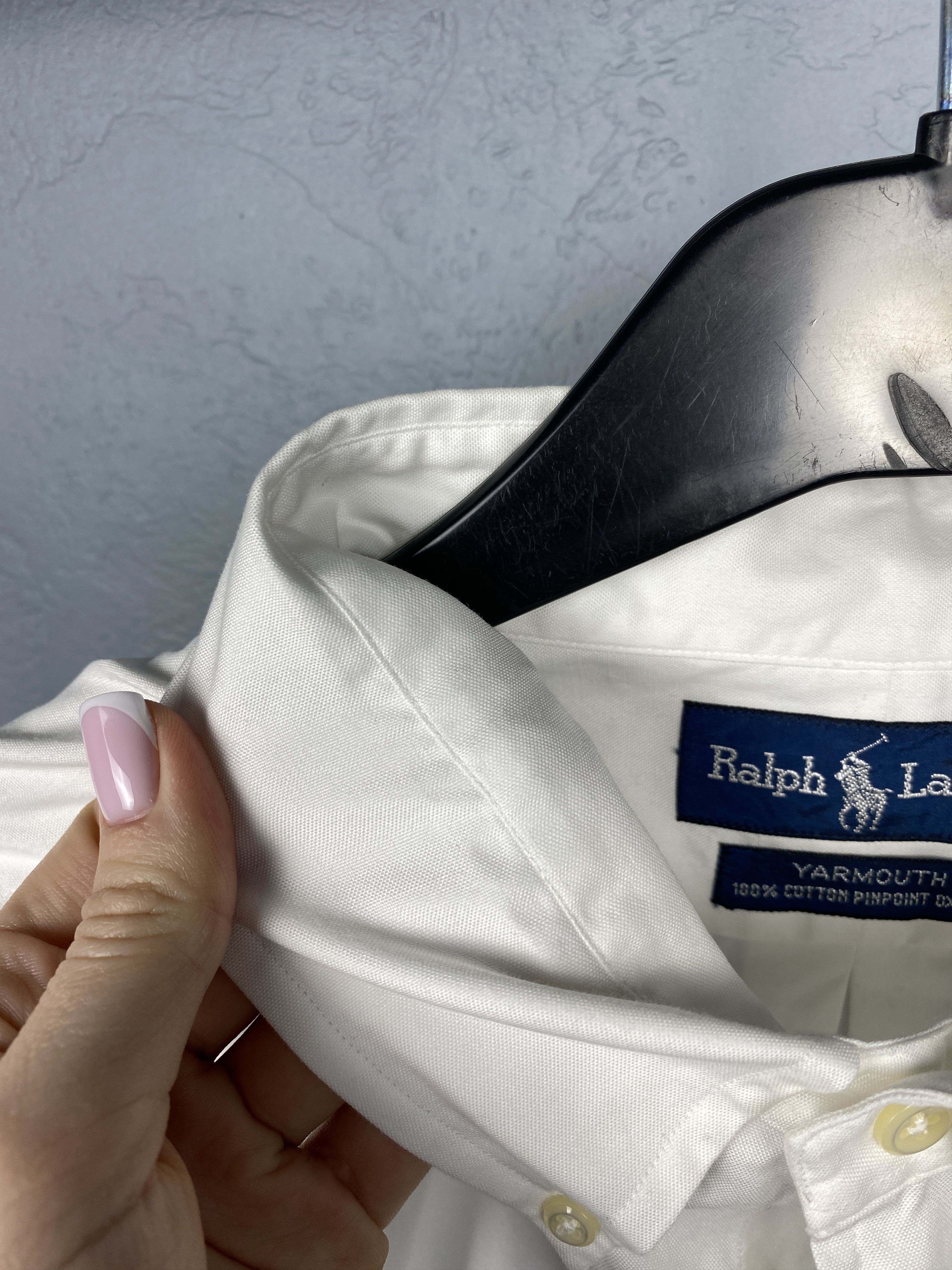 Polo Ralph Lauren × Ralph Lauren × Vintage Polo Ralph Lauren Vintage Mens White Shirt Y2K Size US XXL / EU 58 / 5 - 5 Thumbnail