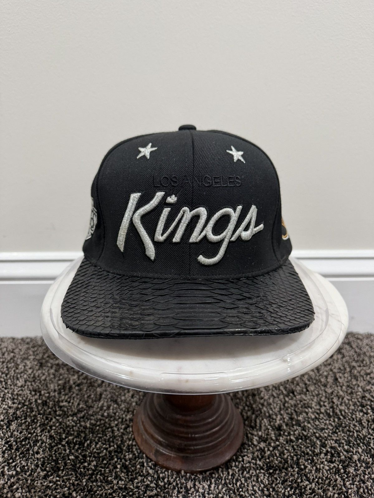 Just Don × Mitchell & Ness Just Don x Mitchell & Ness NHL Los Angeles Kings Black Hat Size ONE SIZE - 12 Thumbnail