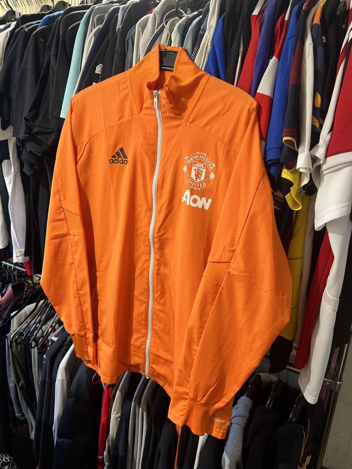 Adidas × Vintage 2020/2021 ADIDAS MANCHESTER UNITED FC TRAINING TRACK JACKET Size US L / EU 52-54 / 3 - 1 Thumbnail
