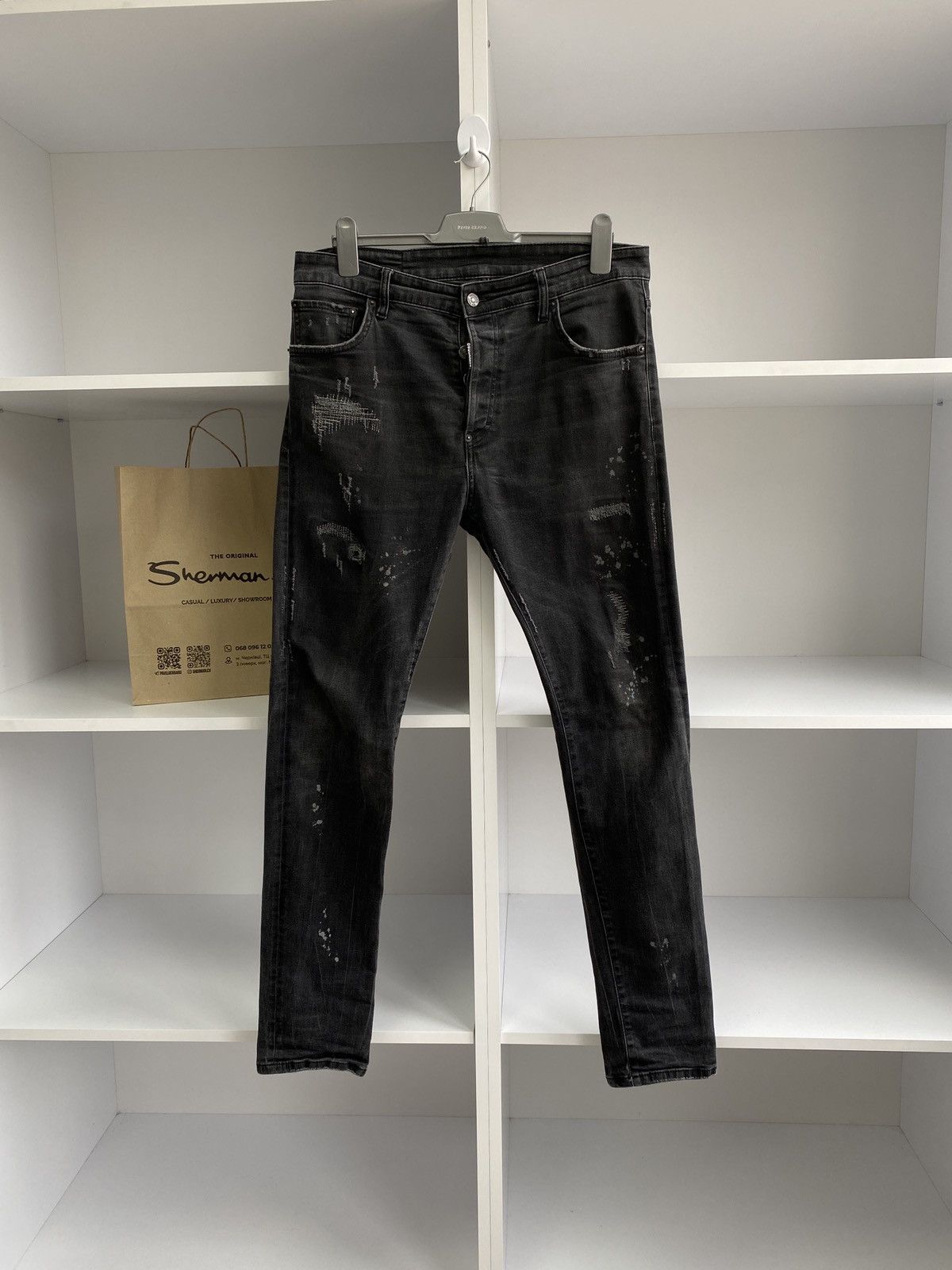 Vintage Black Pants Dsquared2 52 Size(IT)