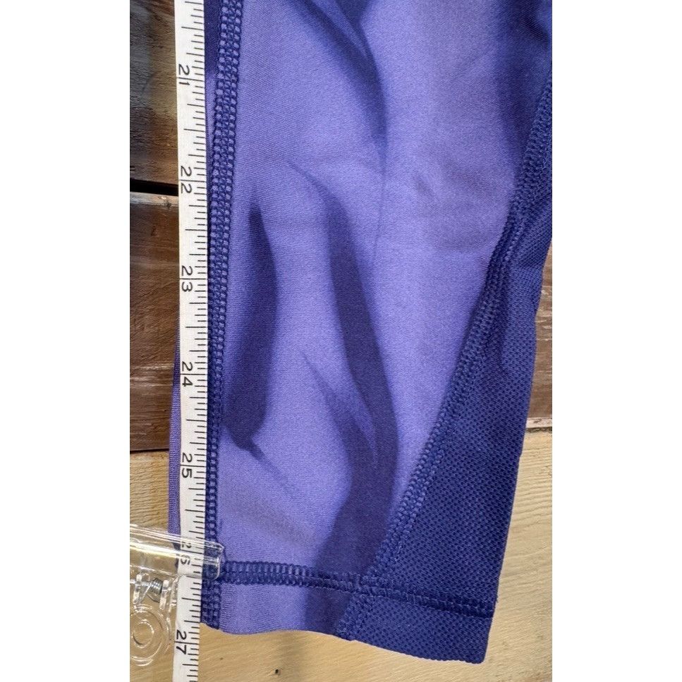 Under Armour Girl's UNDER ARMOUR Logo Blue Capri Leggings Medium Gently U Size 22" - 6 Thumbnail