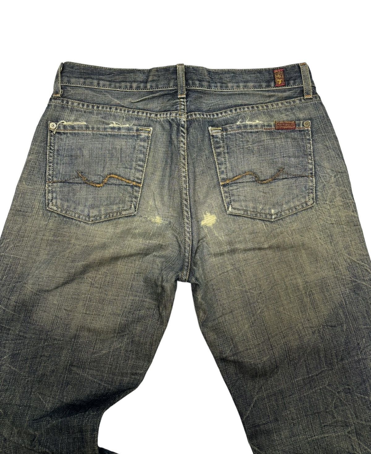 14th Addiction FLARE🔥RUSTY MUD WASH FLARE JEANS 7 FOR ALL MANKIND DENIM Size US 31 - 9 Thumbnail