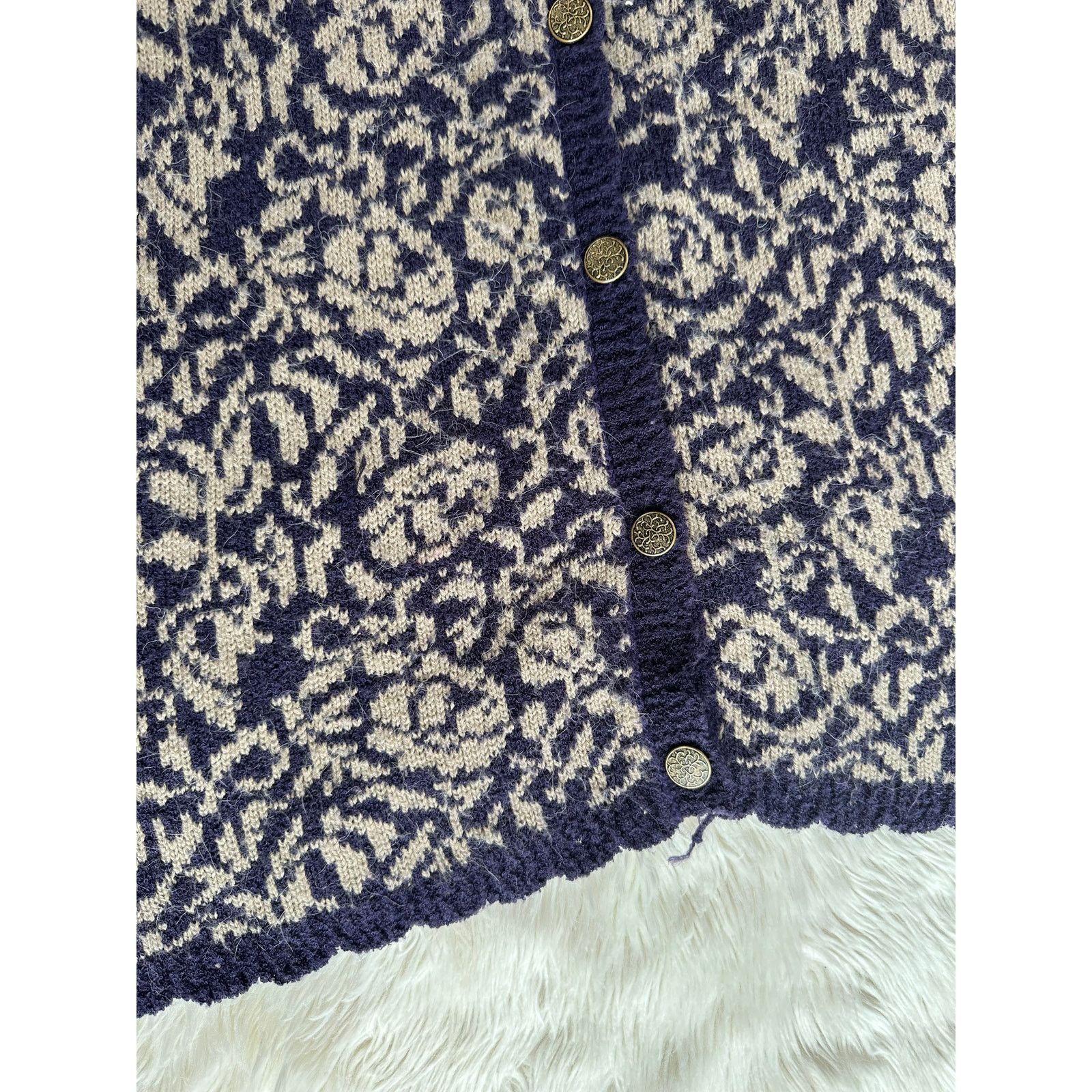 Jantzen Vintage Jantzen Floral Cardigan Size L / US 10 / IT 46 - 4 Thumbnail