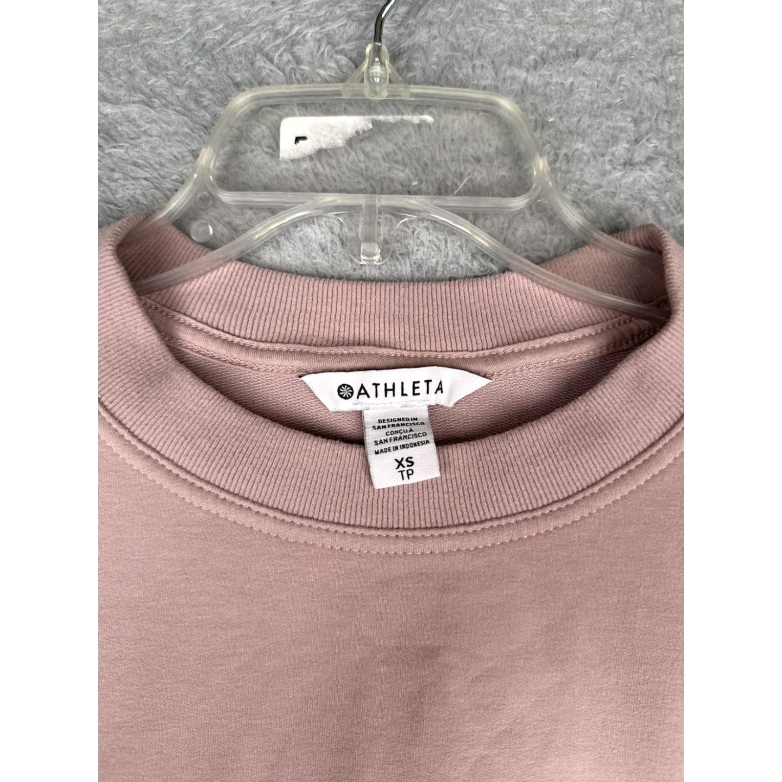 Athleta Athleta Sweater Womens XS Pink Dolman Sleeve Crew Pullover Cropped Knit Pullover Casual Fall Winter Size XS / US 0-2 / IT 36-38 - 6 Thumbnail