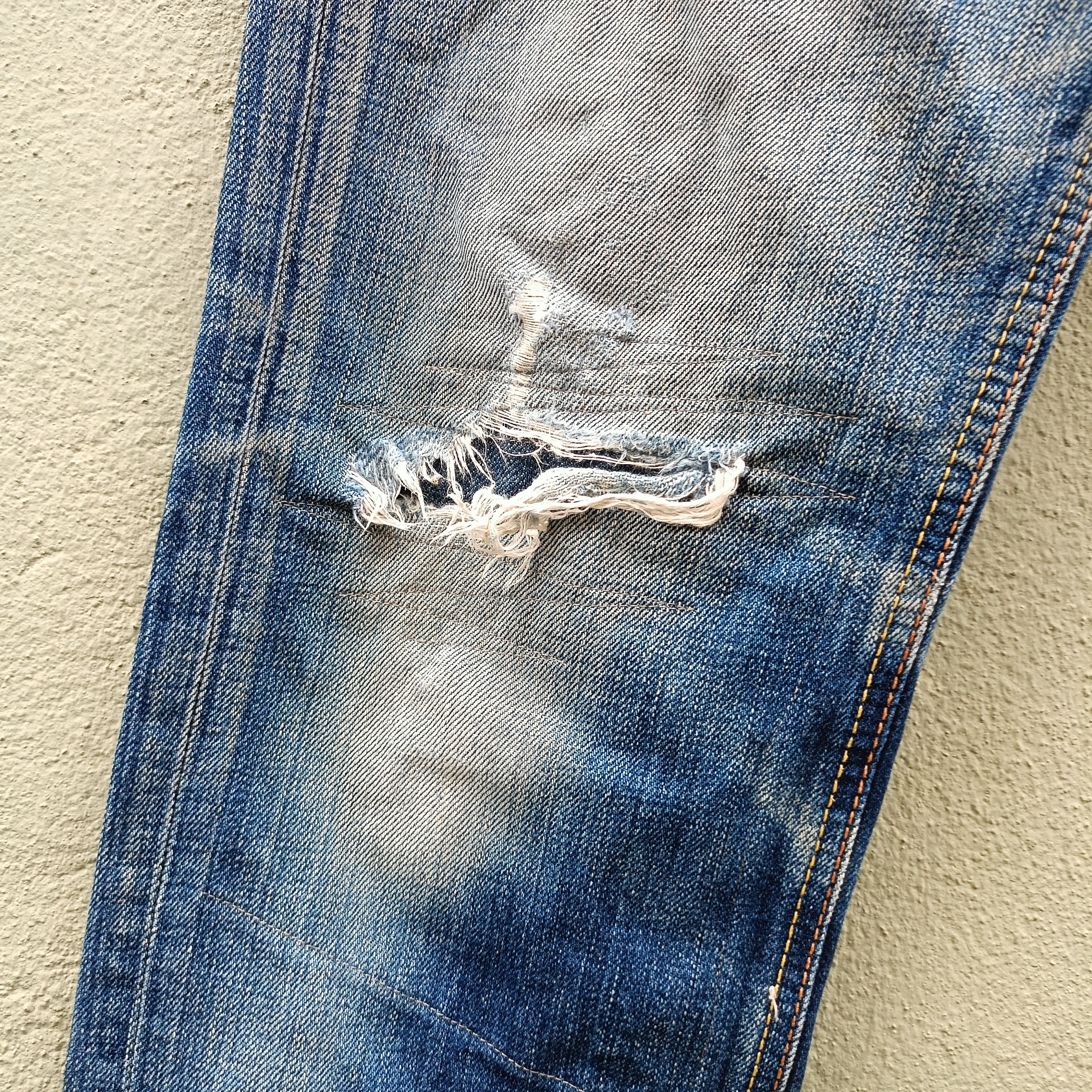 Edwin Edwin 506 Skinny Slim Distressed Denim Size US 34 / EU 50 - 8 Thumbnail