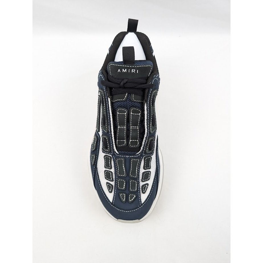 Amiri o1rshd1 Q:3 / Bone Runners Sneakers in Midnight Blue Size US 8 / EU 41 - 6 Thumbnail