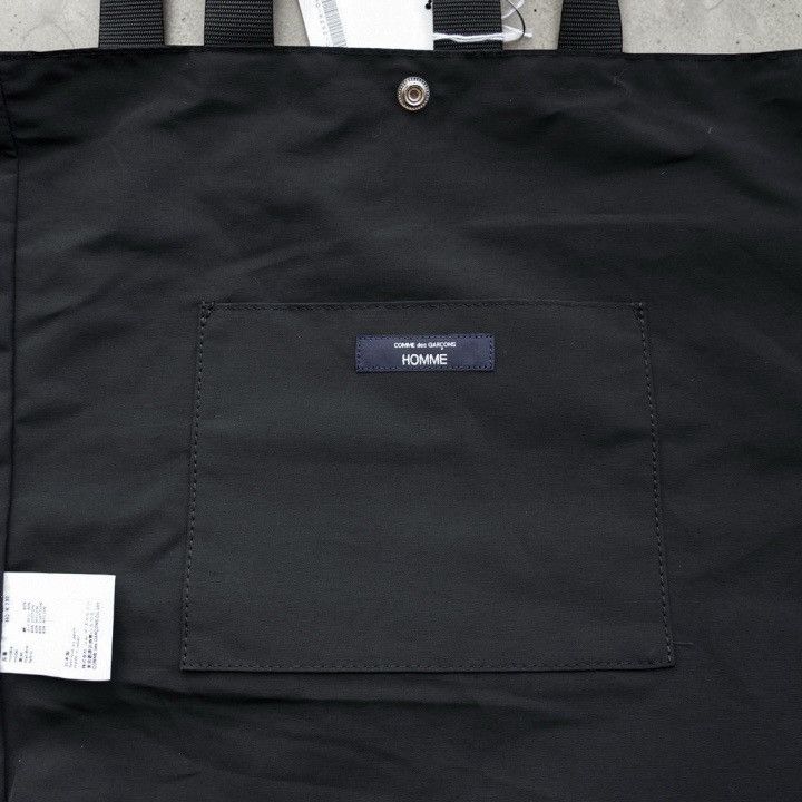 Comme des Garcons Homme NWT 26SS COMME des GARCONS HOMME Cotton Nylon Tote Bag Black Size ONE SIZE - 3 Thumbnail