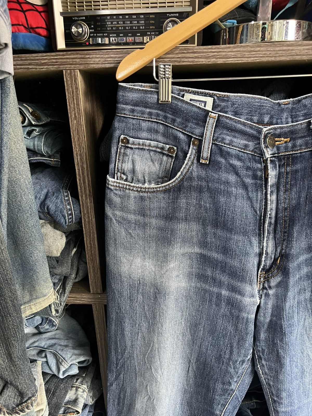 Edwin 🔥Vintage Edwin 403 Distressed Denim Size US 34 / EU 50 - 7 Thumbnail
