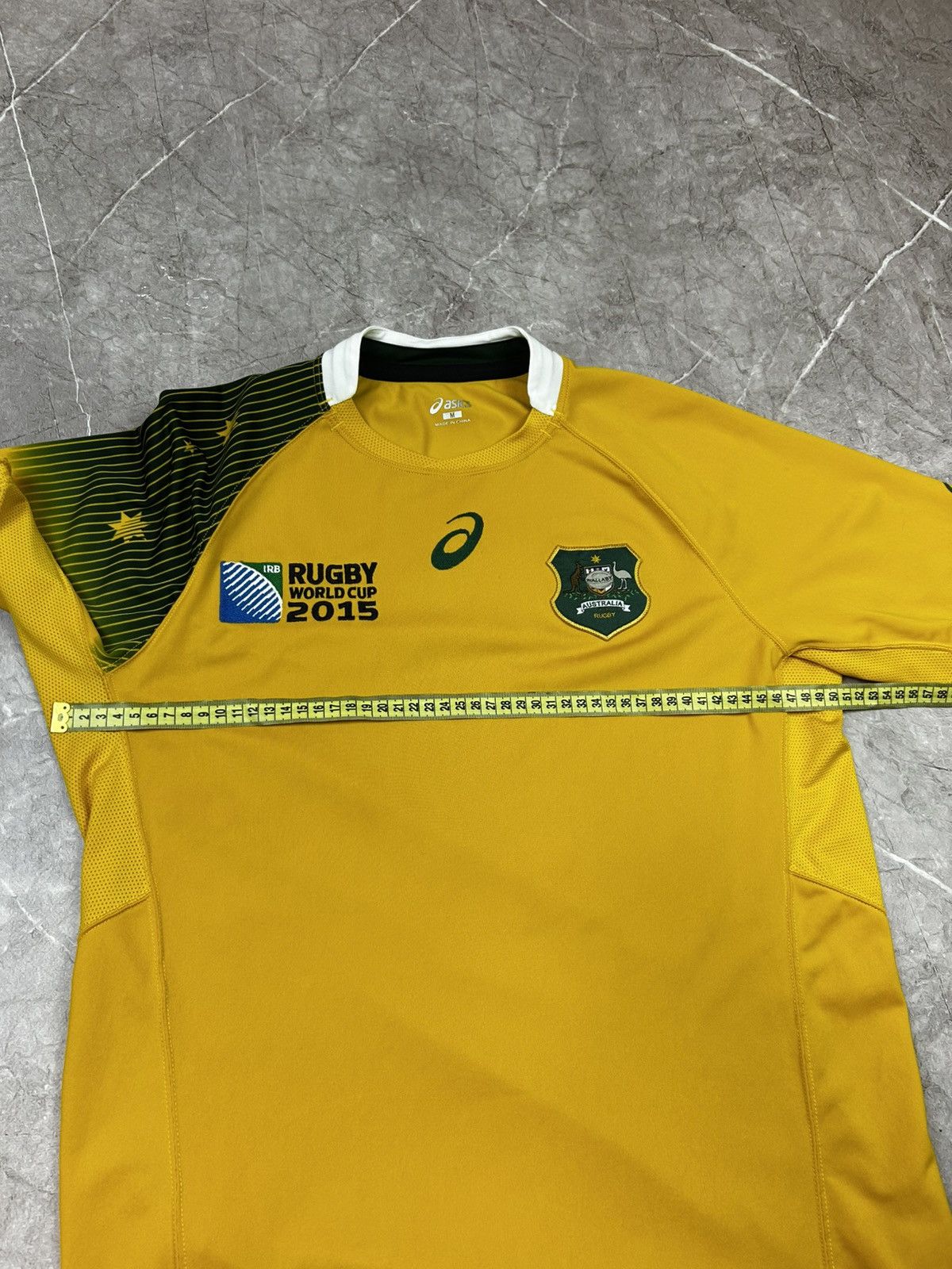 Asics ASICS AUSTRALIA WALLABY WORLD CUP 2015 RUGBY JERSEY RARE Y2K Size US M / EU 48-50 / 2 - 10 Thumbnail