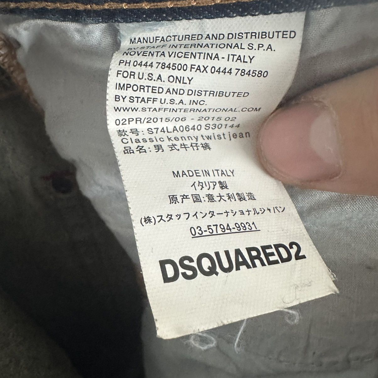 Dsquared2 Vintage Dsquared2 2015 Luxury Denim Jeans Made In Italy Size US 30 / EU 46 - 12 Thumbnail