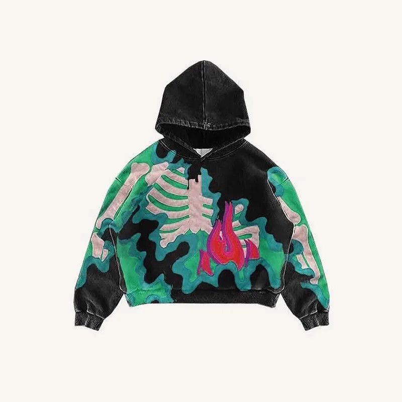 Other Fashion Eye Pattern Patchwork Hoodie Size US L / EU 52-54 / 3 - 1 Thumbnail
