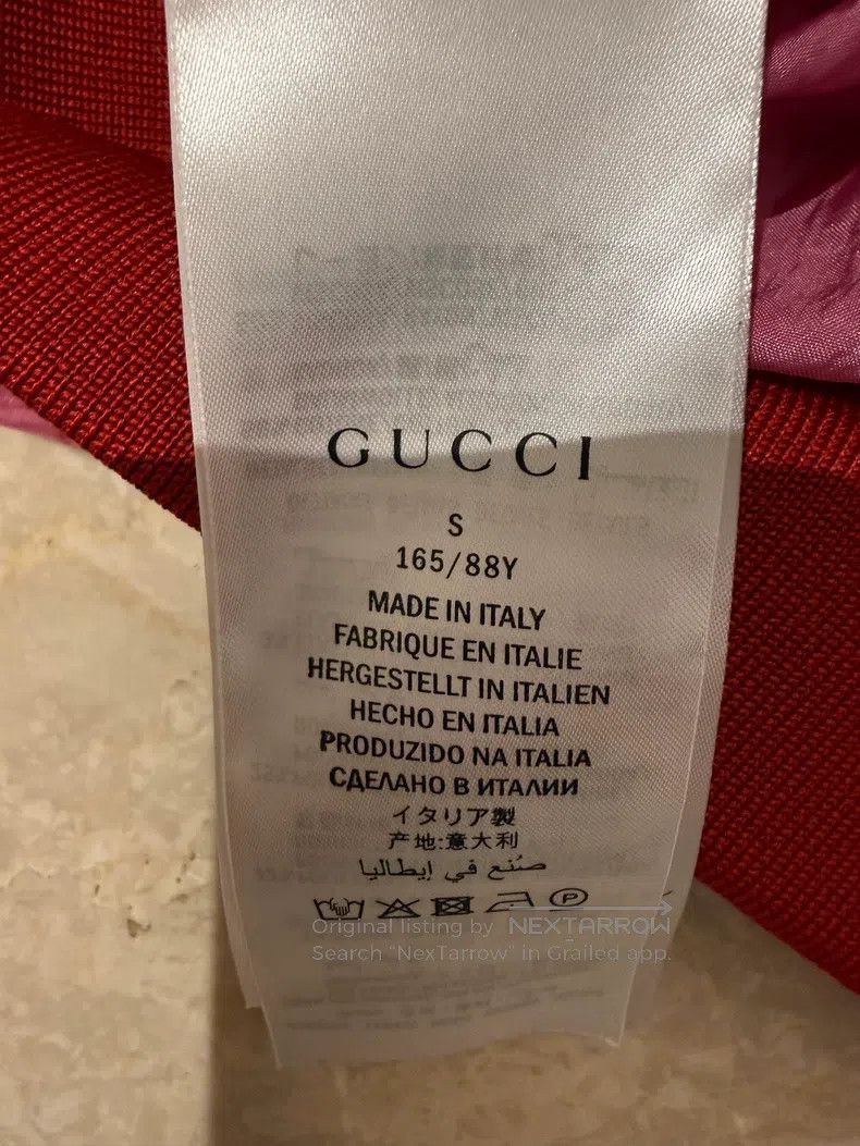 Gucci Gucci Rose-red large logo thin sports jacket Size S / US 4 / IT 40 - 5 Thumbnail
