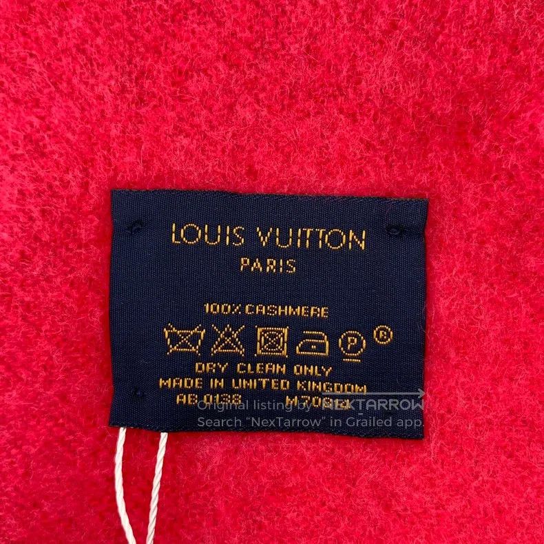 Louis Vuitton Louis Vuitton Pink logo presbyopic printed cashmere fringe Size ONE SIZE - 8 Thumbnail
