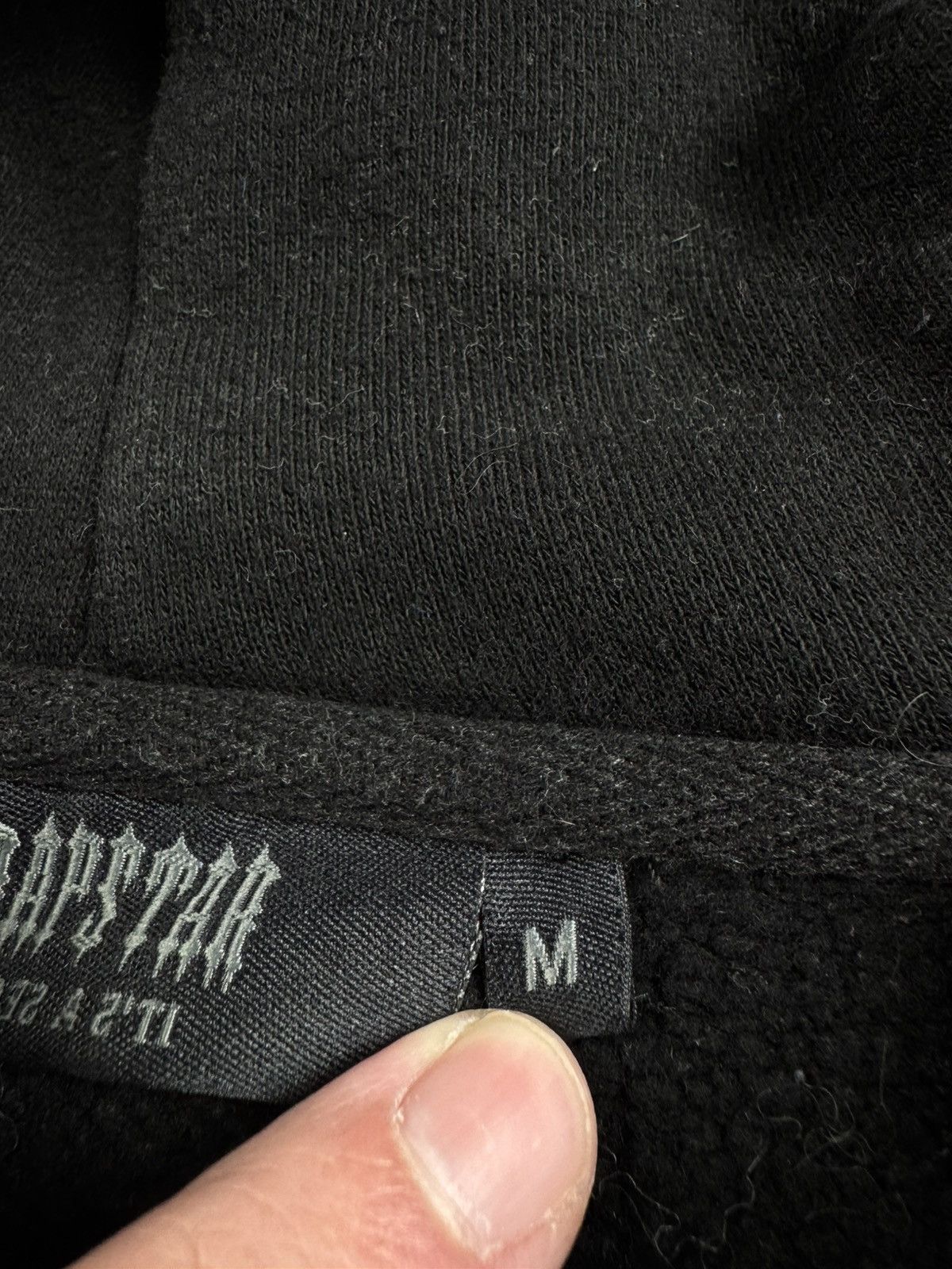 Trapstar London Trapstar Men’s Medium Drill Drill Black Cotton Rap Hoodie Pullover Sweatshirt Size US M / EU 48-50 / 2 - 9 Thumbnail