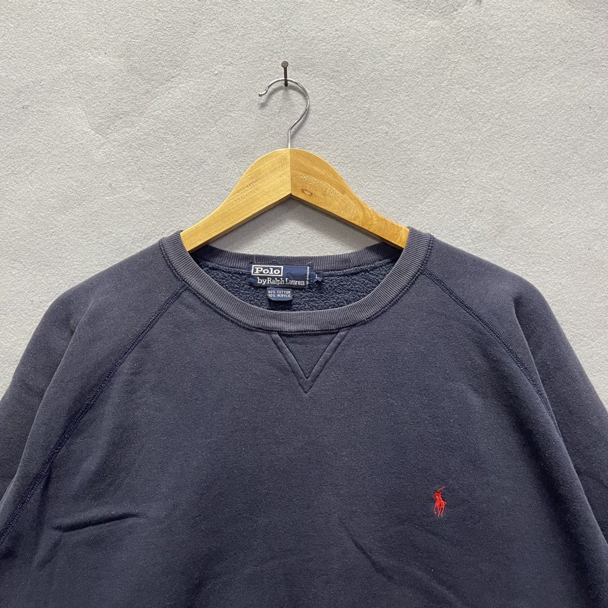 Polo Ralph Lauren Vintage Polo by Ralph Lauren Navy Crewneck Sweatshirt Size US XL / EU 56 / 4 - 2 Thumbnail