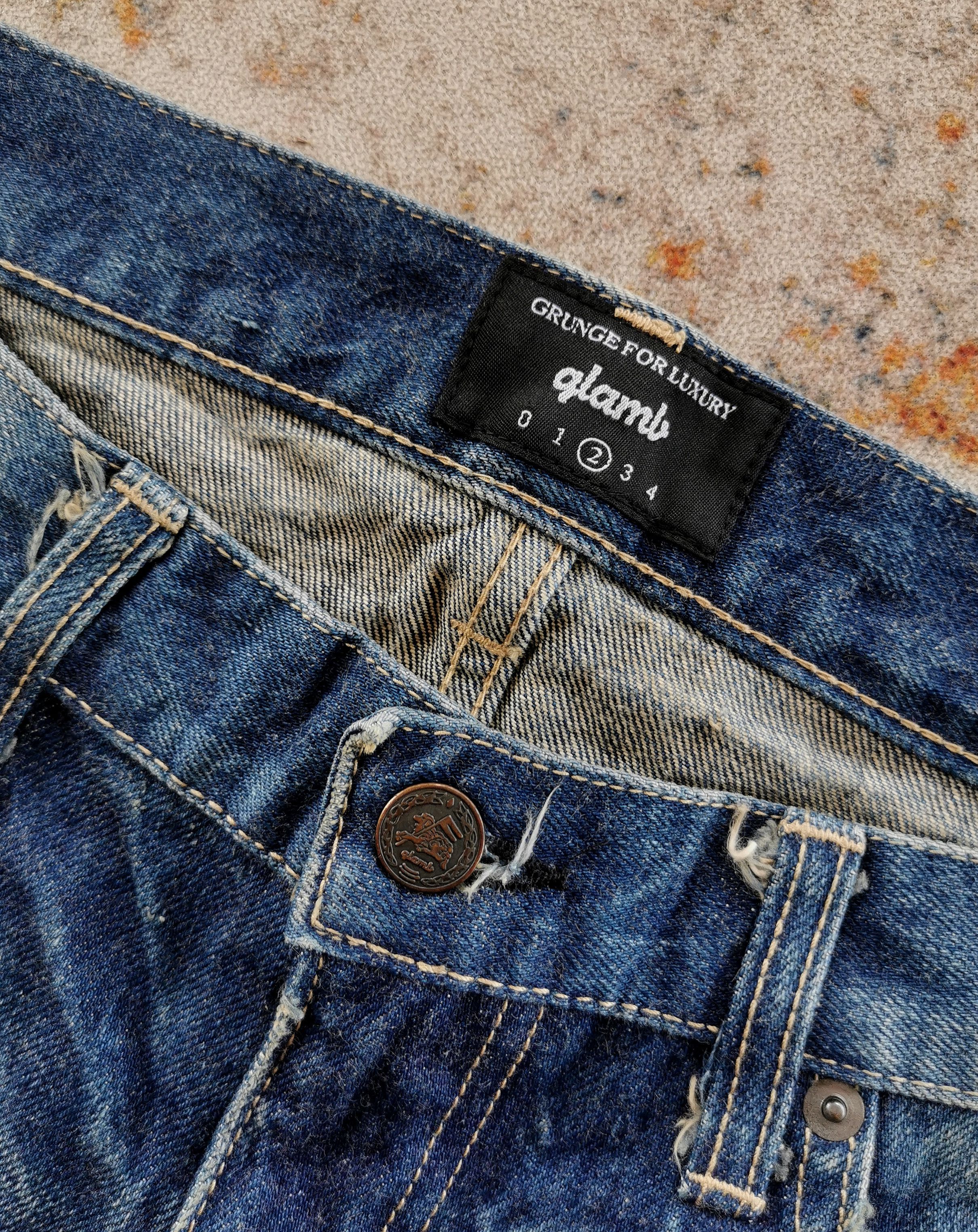 Comme des Garcons Glamp Selvedge Patchwork Jeans STYLE comme des garcons 32x31 Size US 32 / EU 48 - 2 Thumbnail