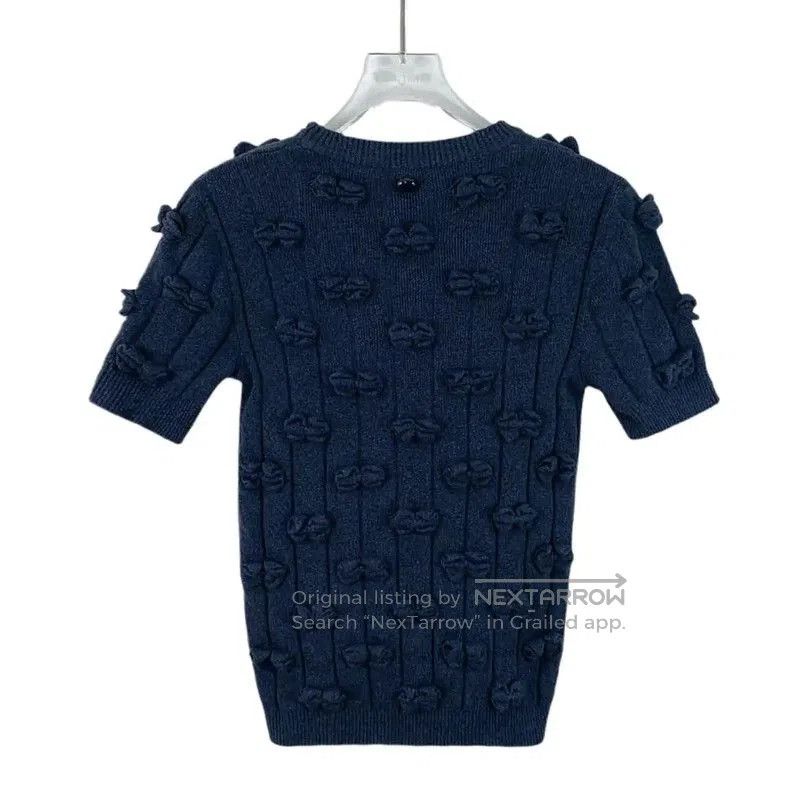 Chanel Chanel Navy Cotton Pullover Sweater for Women . Size XS / US 0-2 / IT 36-38 - 2 Thumbnail
