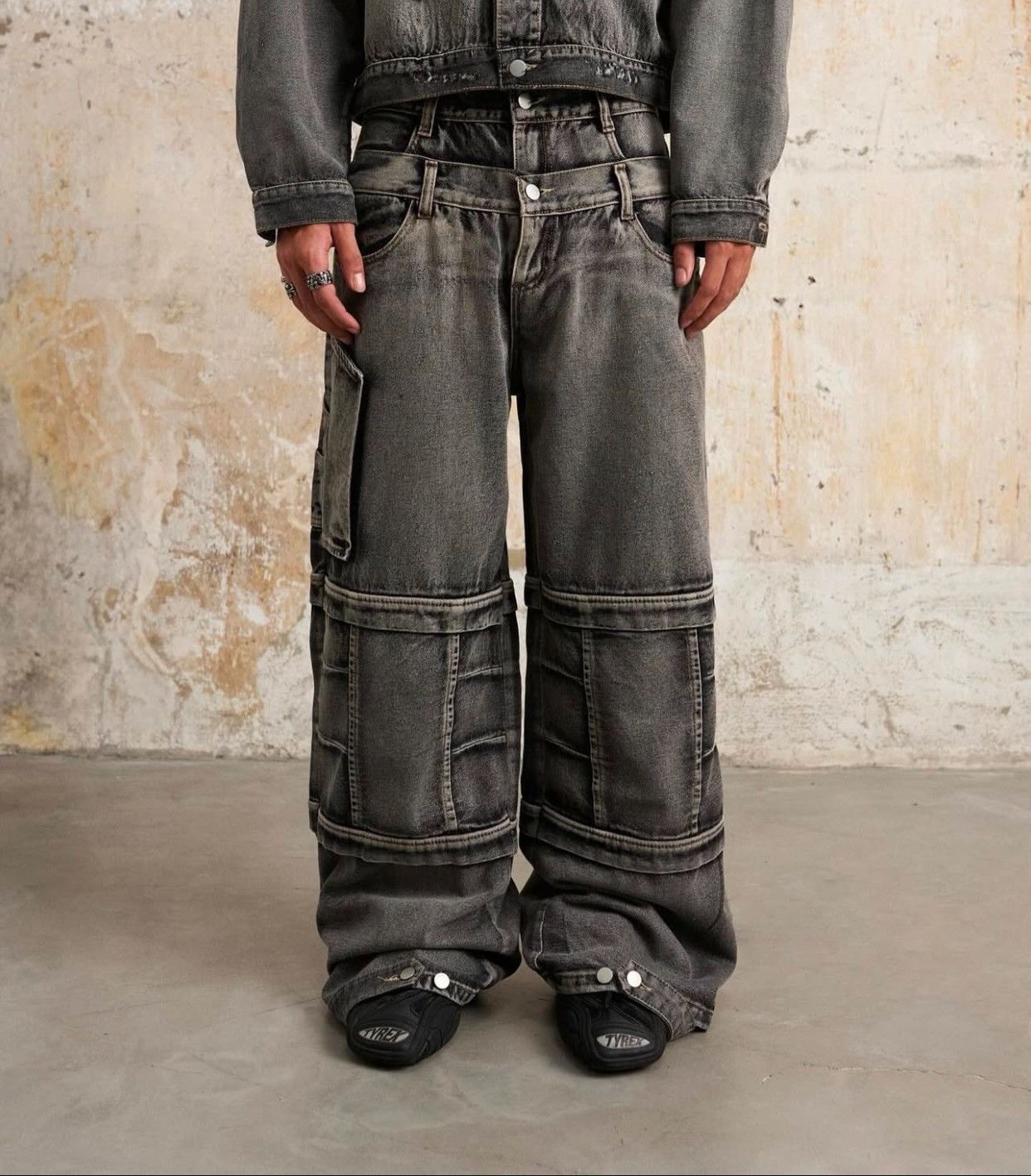 Other Wide Leg Jeans - Faded Black/Clement Size US 34 / EU 50 - 7 Thumbnail