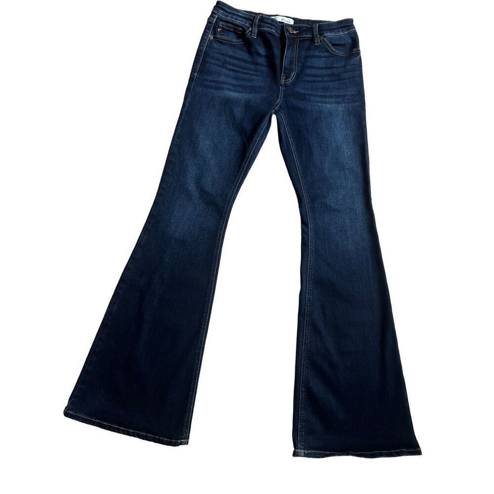 Vintage Kancan Women's Mid-Rise Flare Jean size 9/32 Size 30" / US 8 / IT 44 - 1 Thumbnail