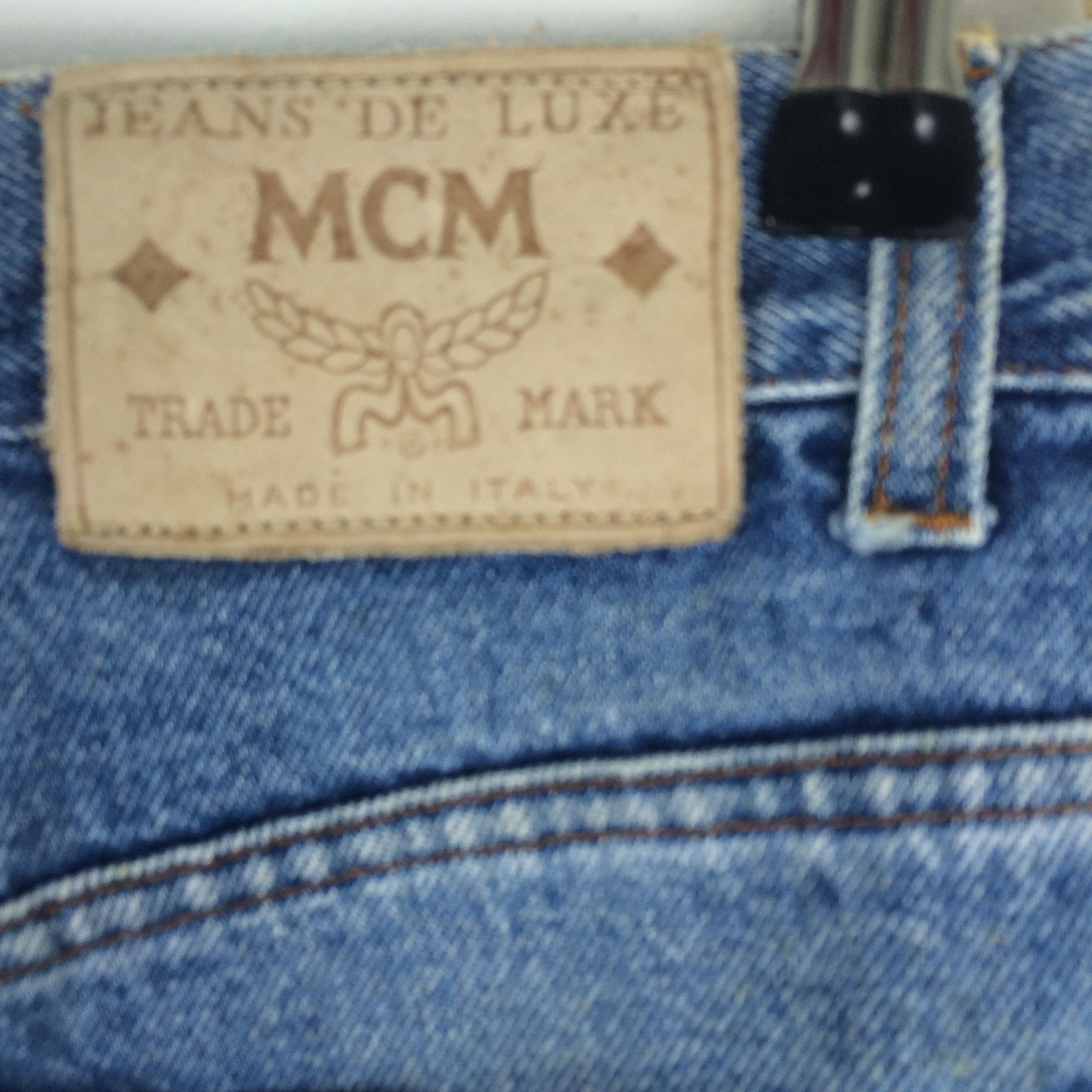 MCM × Vintage x162 MCM ITALY VTG HIGH WAIST JEANS Size 29" - 5 Thumbnail