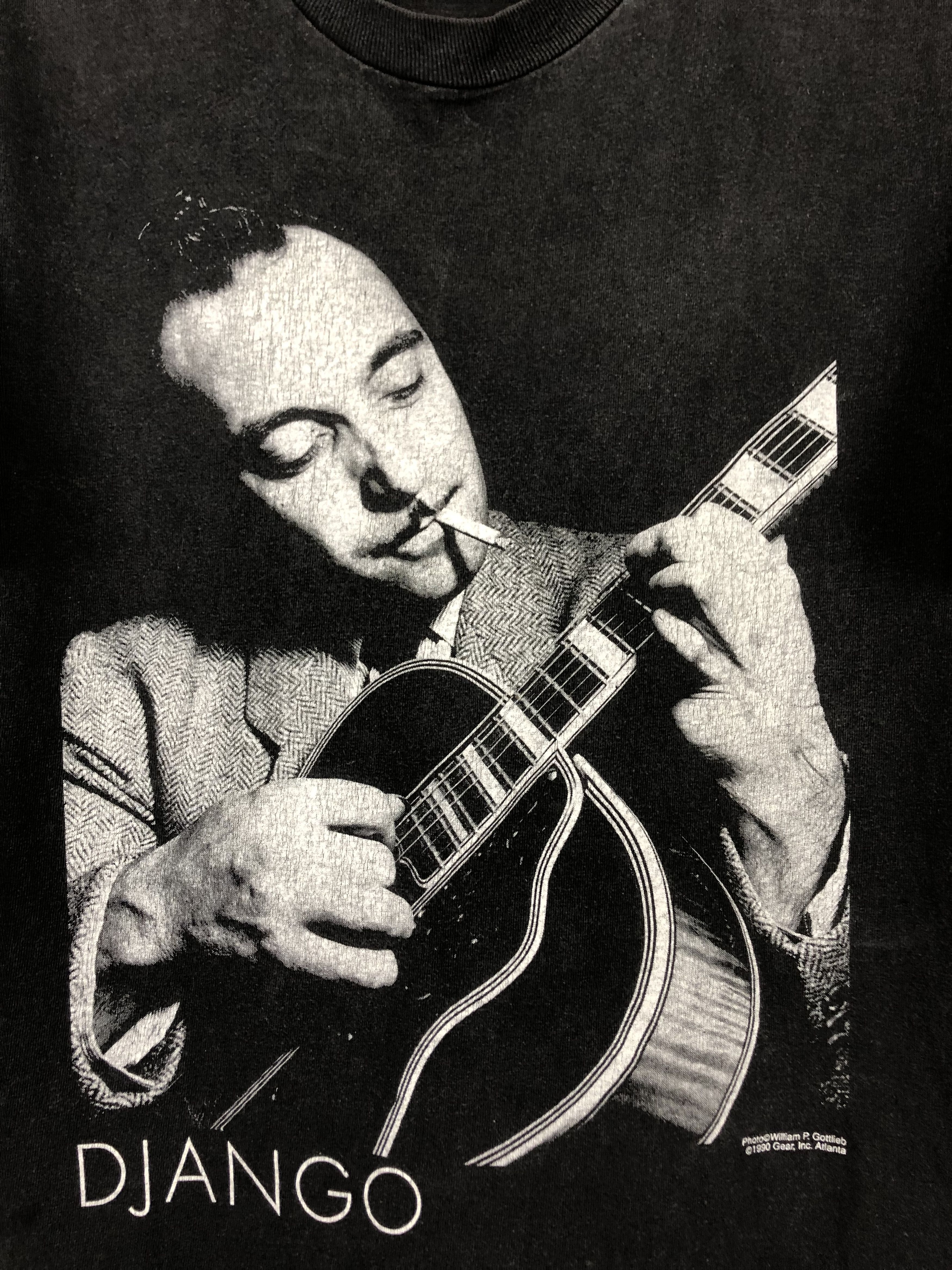 Band Tees × Vintage Vintage Django Reinhardt Band Shirt Guitar Jazz Tee Rare Size US M / EU 48-50 / 2 - 3 Thumbnail