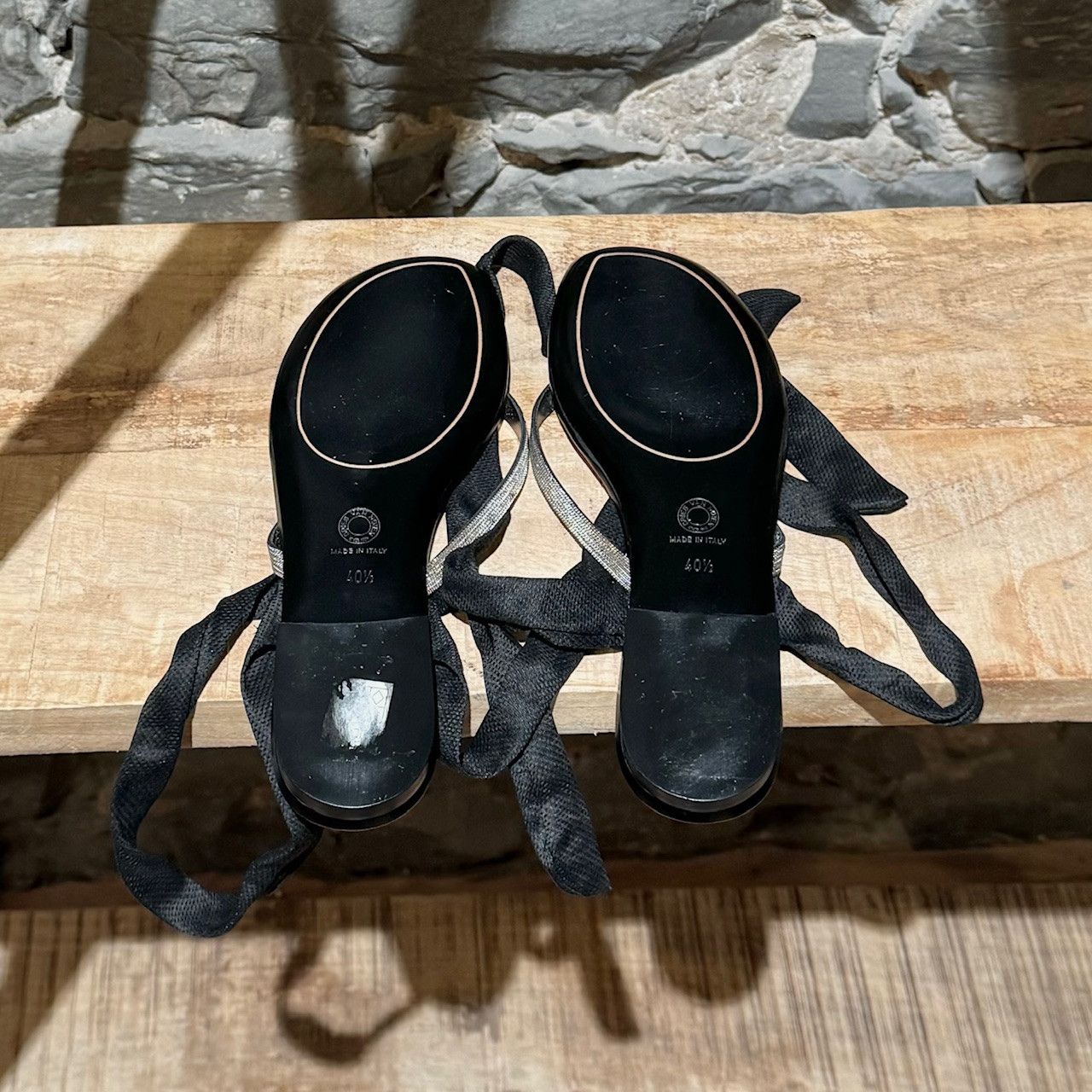 Dries Van Noten Dries Van Noten Silver Wrap Around Thong Sandals Size US 10.5 / IT 40.5 - 8 Thumbnail