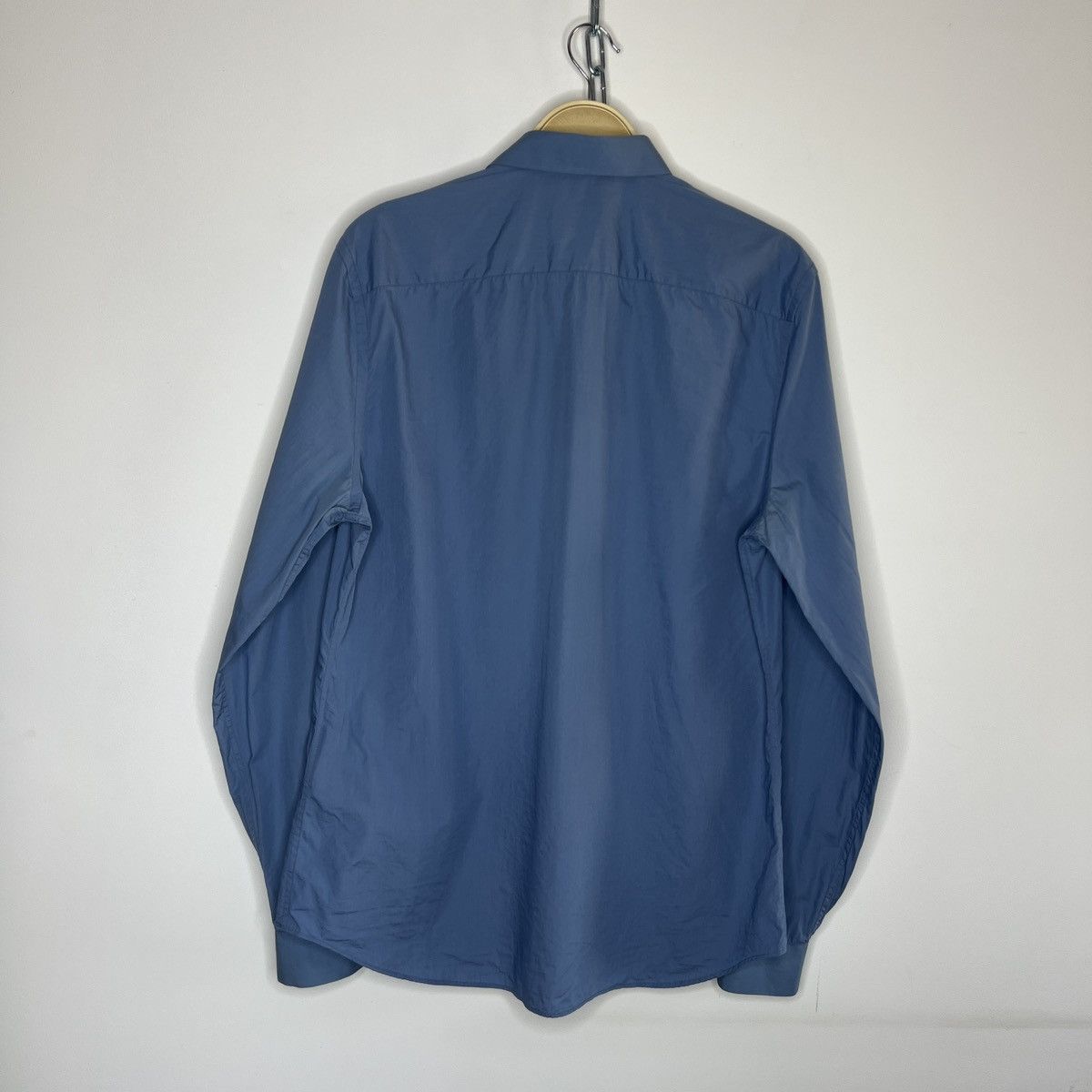 Prada Prada Cotton Shirt Button Up Classic Luxury Navy Blue Size US M / EU 48-50 / 2 - 9 Thumbnail