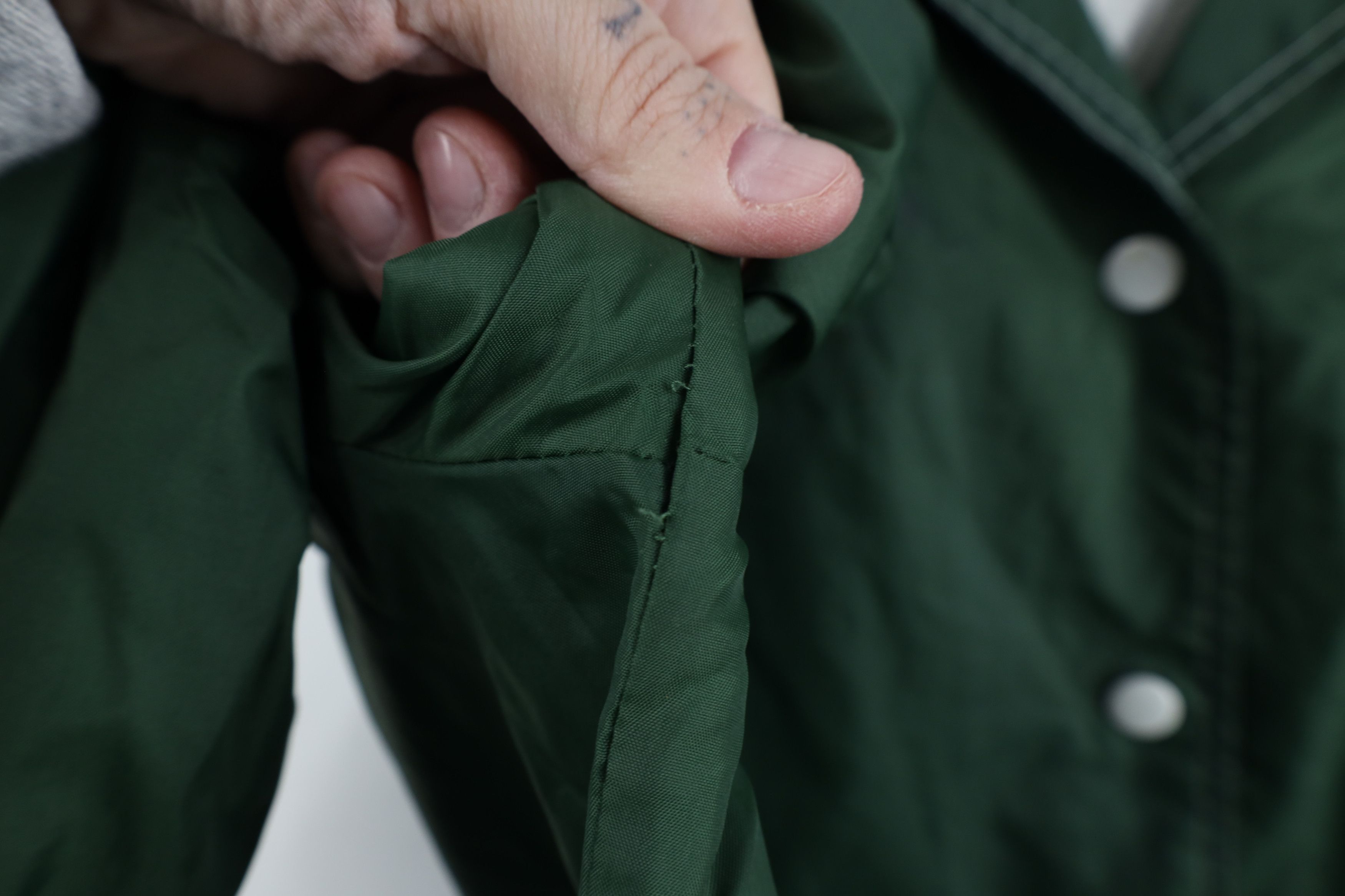 Vintage Vintage 70s Streetwear Coaches Windbreaker Jacket Green Size XL / US 12-14 / IT 48-50 - 11 Thumbnail