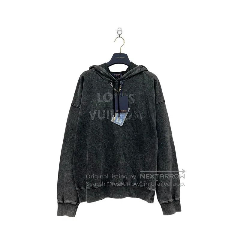 Louis Vuitton Louis Vuitton Washed and used monogrammed hooded sweatshir Size US M / EU 48-50 / 2 - 1 Thumbnail