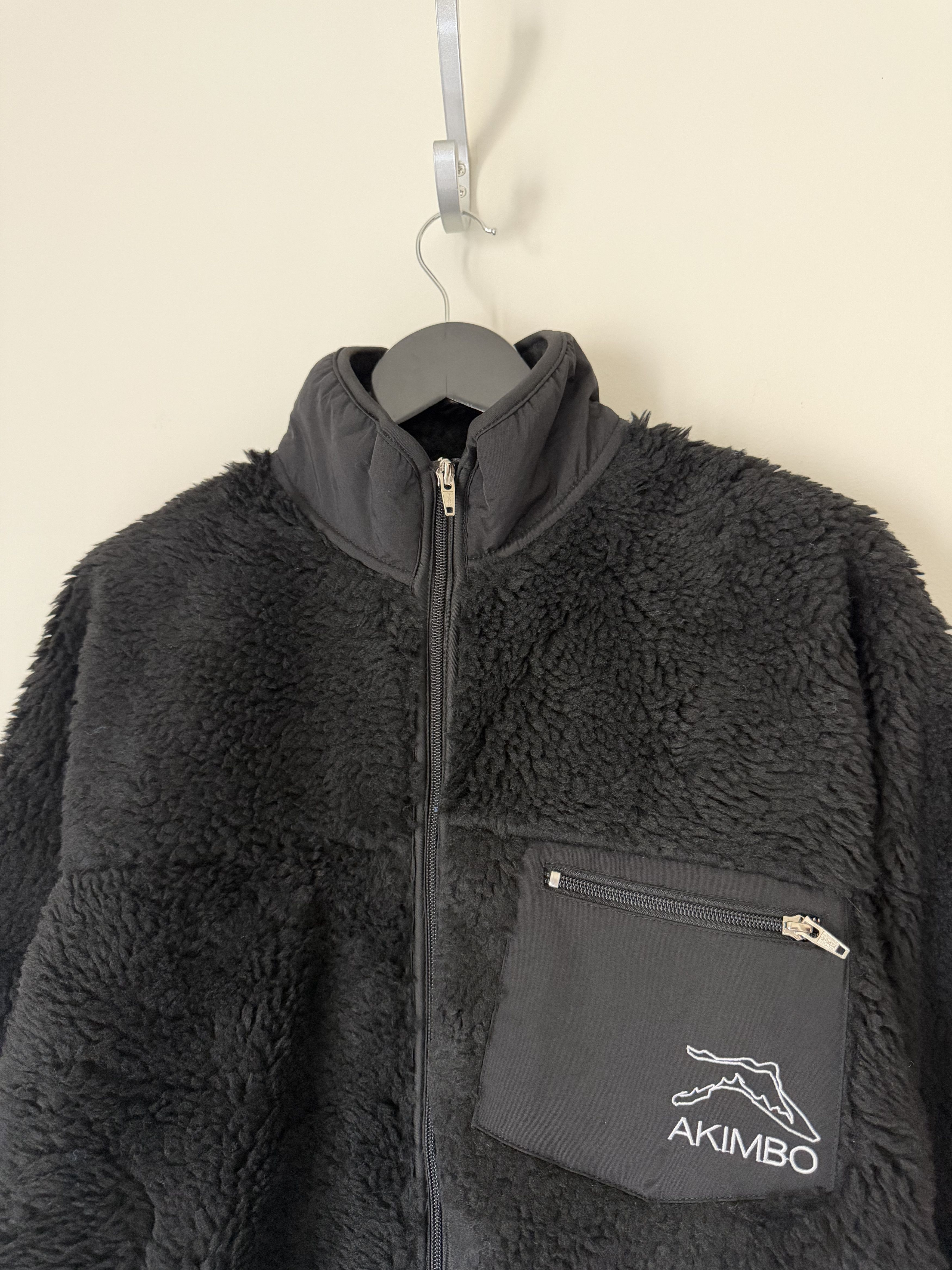 Akimbo Club Akimbo Club Wasatch Deep Pile Fleece Jacket in Jet Black Size US L / EU 52-54 / 3 - 2 Thumbnail