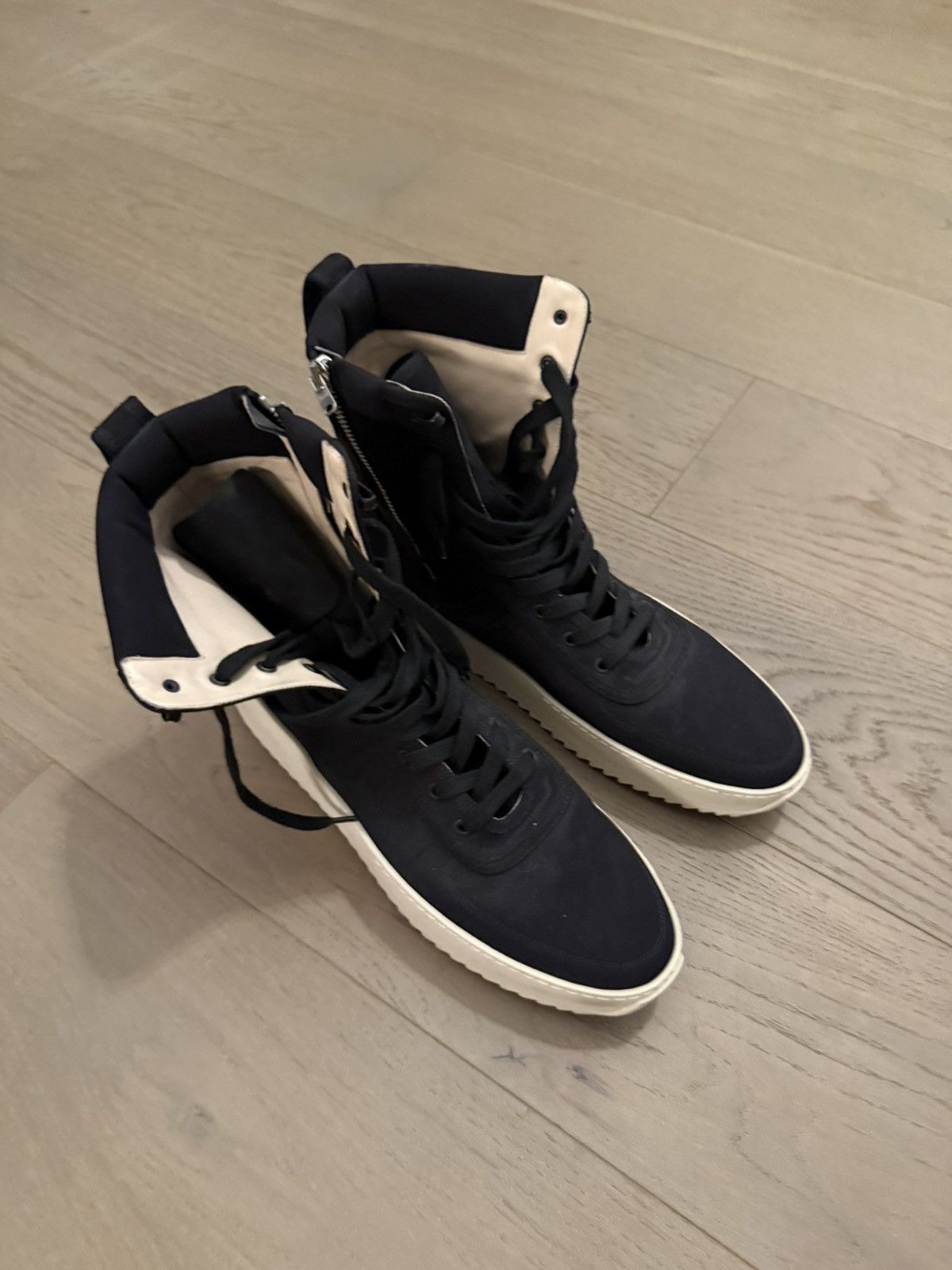 Fear of God Fear of God High-Top Sneakers Black Cream – Men’s Designer Size US 13 / EU 46 - 1 Thumbnail