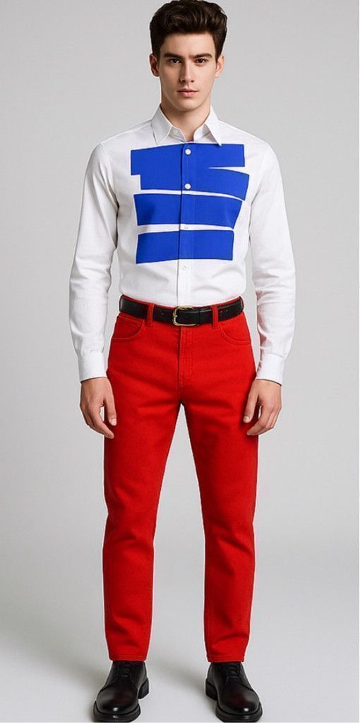 Armani Exchange Men's Armani Exchange Red Jeans Size 29R Size US 29 - 2 Thumbnail