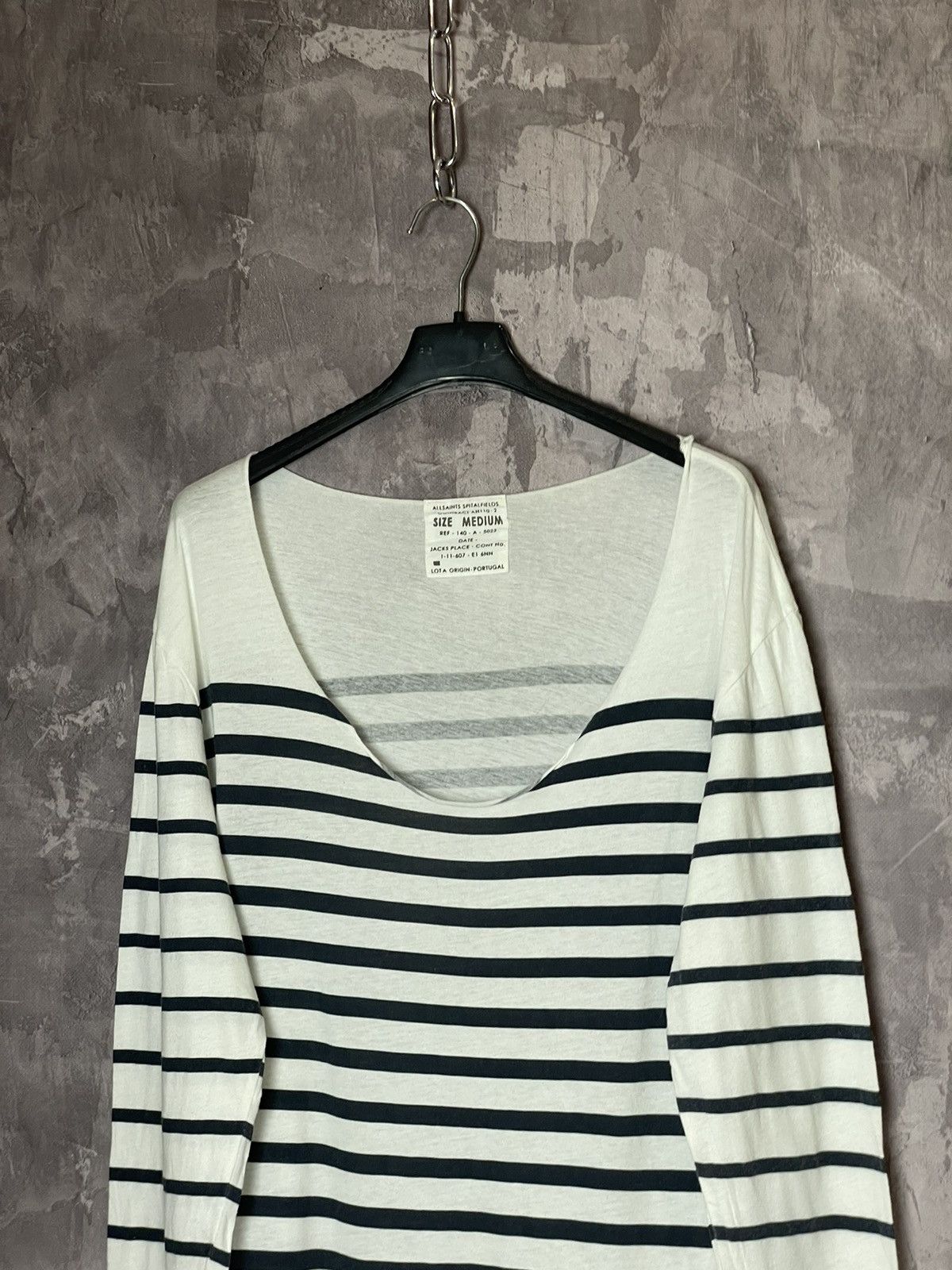 Allsaints × Hysteric Glamour Allsaints striped longsleeve luxury avant-garde Size M / US 6-8 / IT 42-44 - 2 Thumbnail