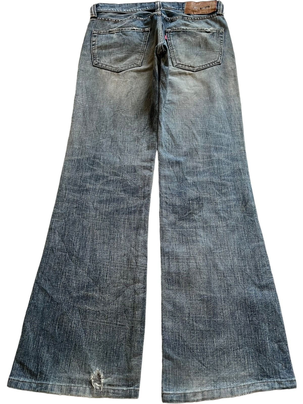 Japanese Brand SALES🔥Vintage Japanese Faded Wash Distress Bootcut Jeans Size US 31 - 2 Thumbnail