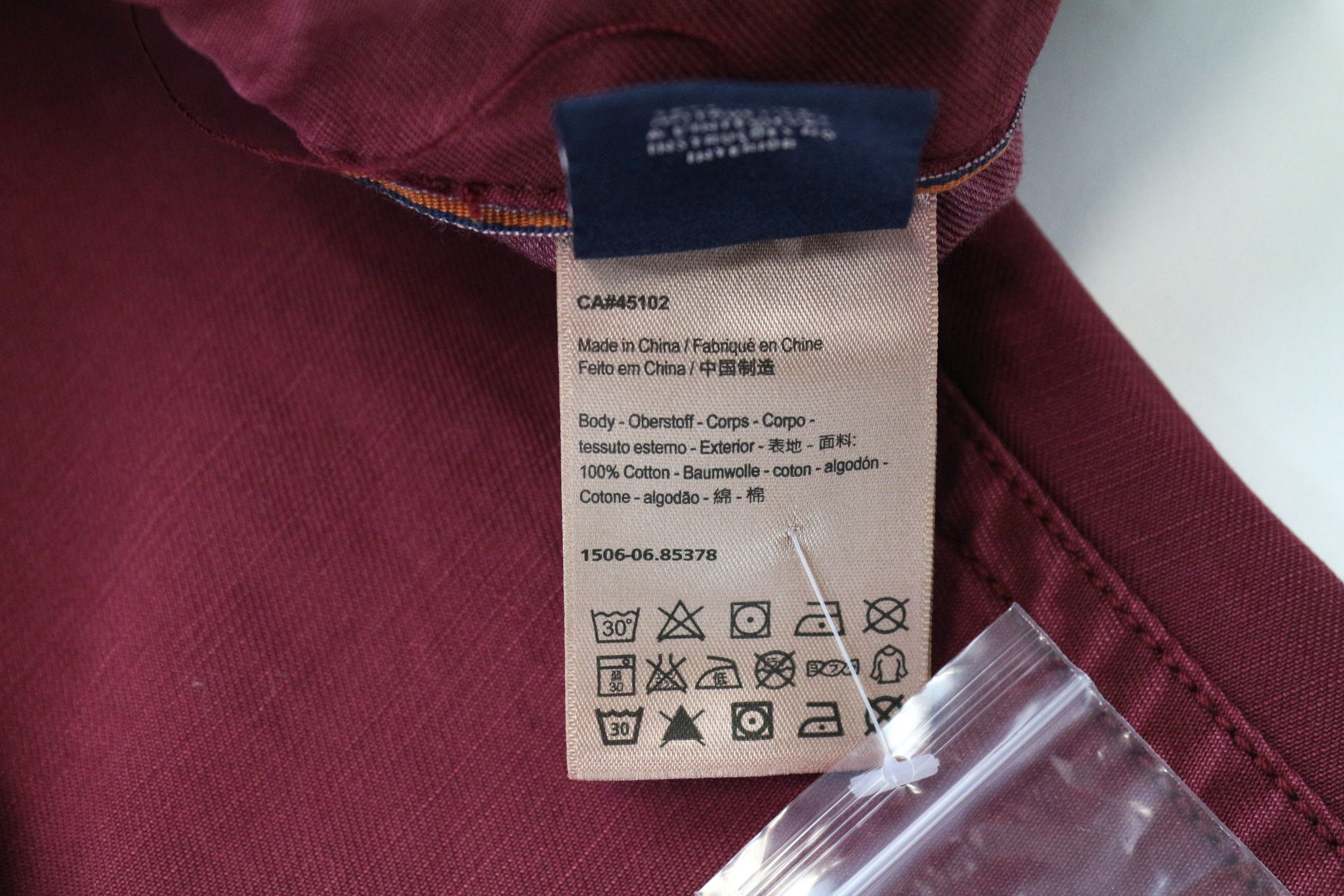 Scotch & Soda THEON W29/L34 Slim Taper Cotton Burgundy Trousers 75374 Size US 29 - 7 Thumbnail