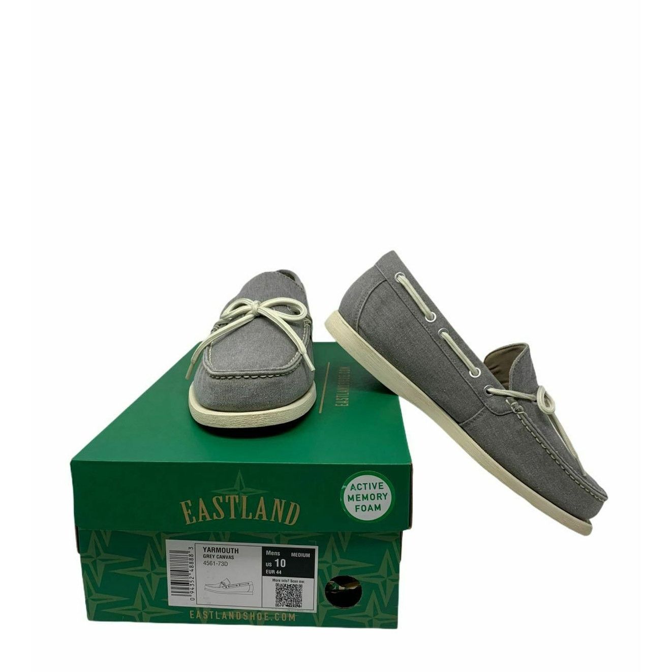 Eastland Eastland Men's Yarmouth 1-Eye Canvas Boat Shoes 10D Size US 10 / EU 43 - 1 Thumbnail
