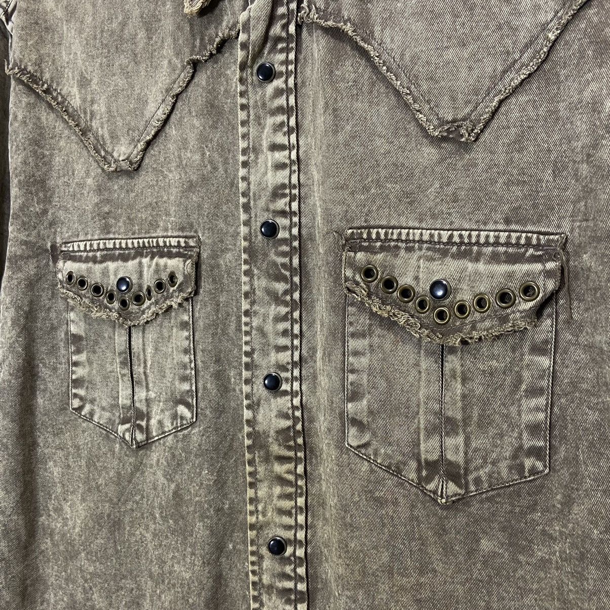 Japanese Brand Distressed strage heaven studed KMRii Style shirt Size US M / EU 48-50 / 2 - 6 Thumbnail