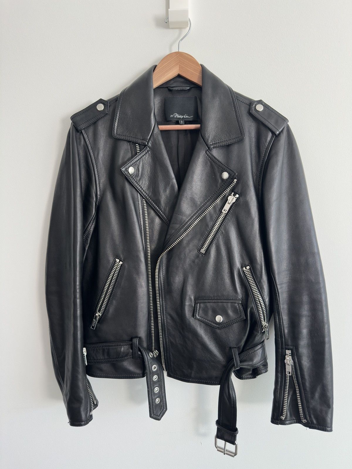 3.1 Phillip Lim 3.1 Phillip Lim Nappa Lambskin Leather Moto Jacket - Size S Size US S / EU 44-46 / 1 - 1 Thumbnail