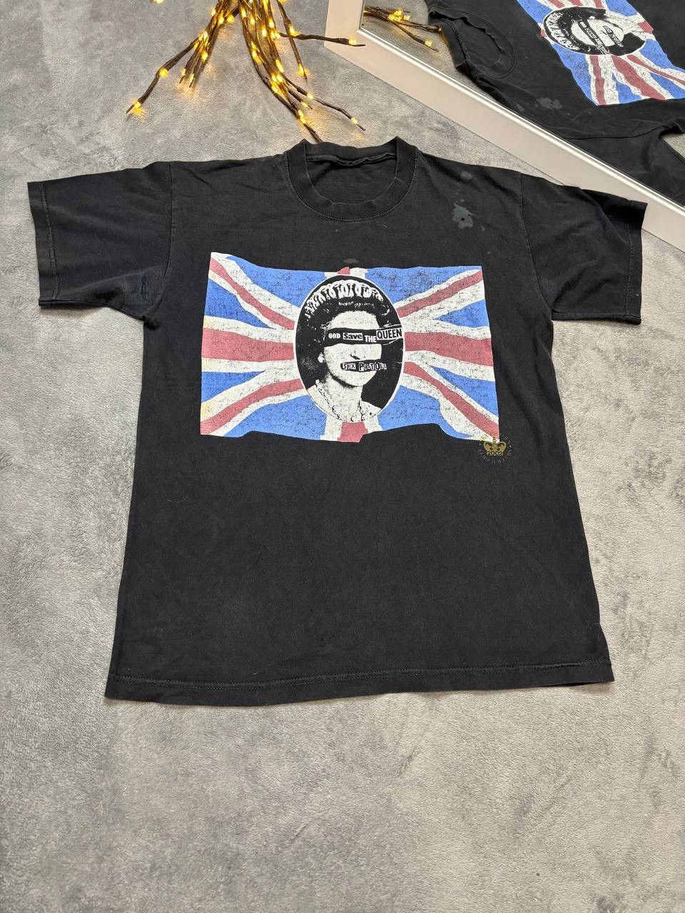 Pre-owned Band Tees X Vintage Sex Pistols 2002 God Save The Queen Tee Band Tee In Black