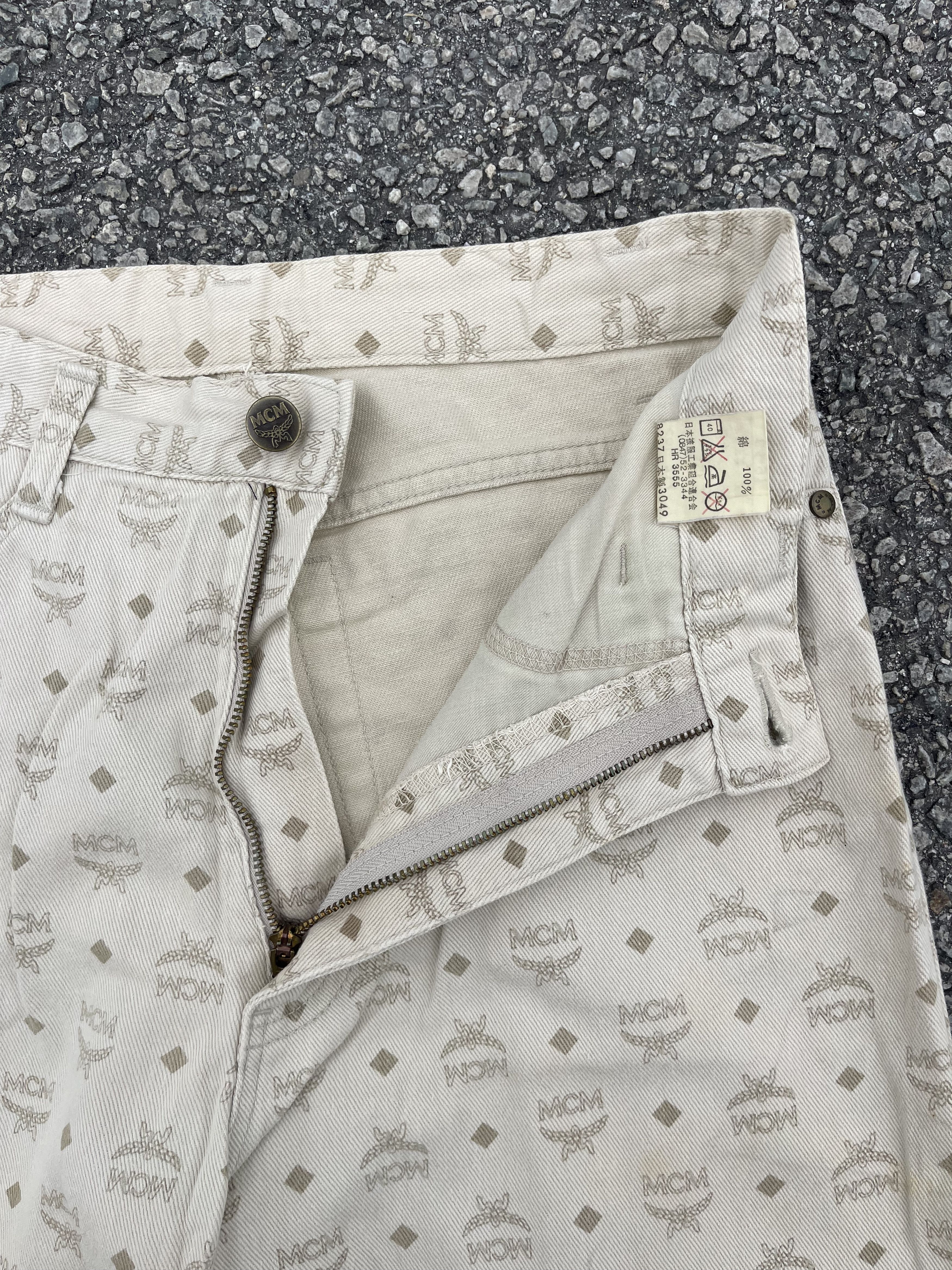 MCM × Vintage Vtg MCM Monogram Beige Colour Size 26 Size 26" / US 2 / IT 38 - 3 Thumbnail