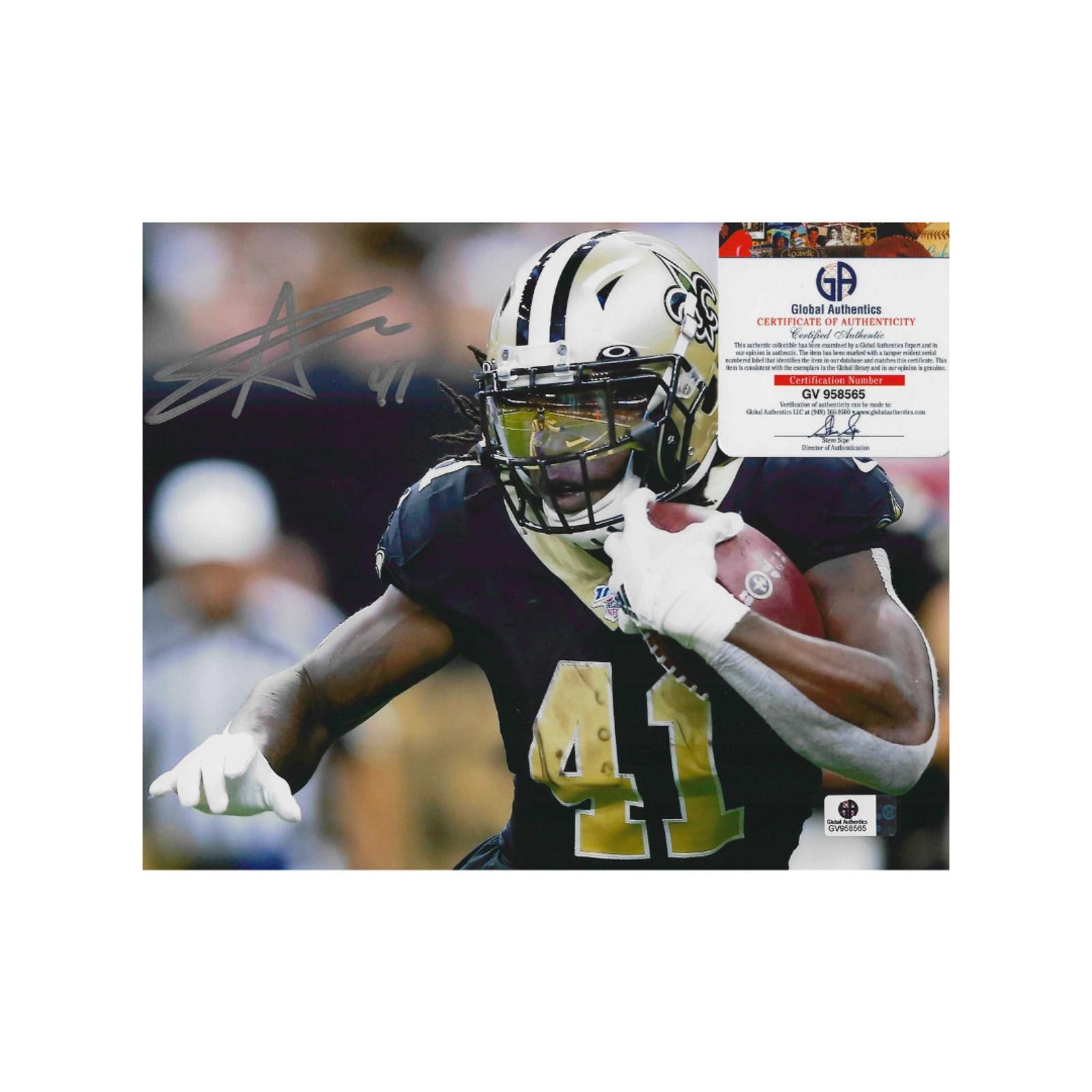 Other Alvin Kamara Saints Signed 8x10 Photo coa W/Frame Size ONE SIZE - 2 Thumbnail