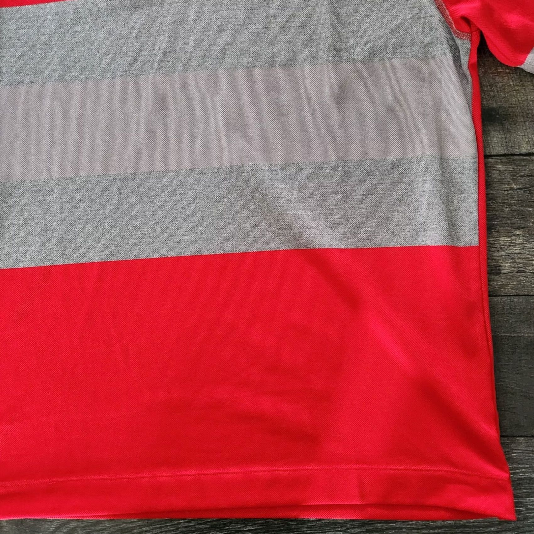 Nike Nike Dri Fit Golf Polo Shirt Mens Size Small Red Gray Striped Color Block OSU Size US S / EU 44-46 / 1 - 3 Thumbnail