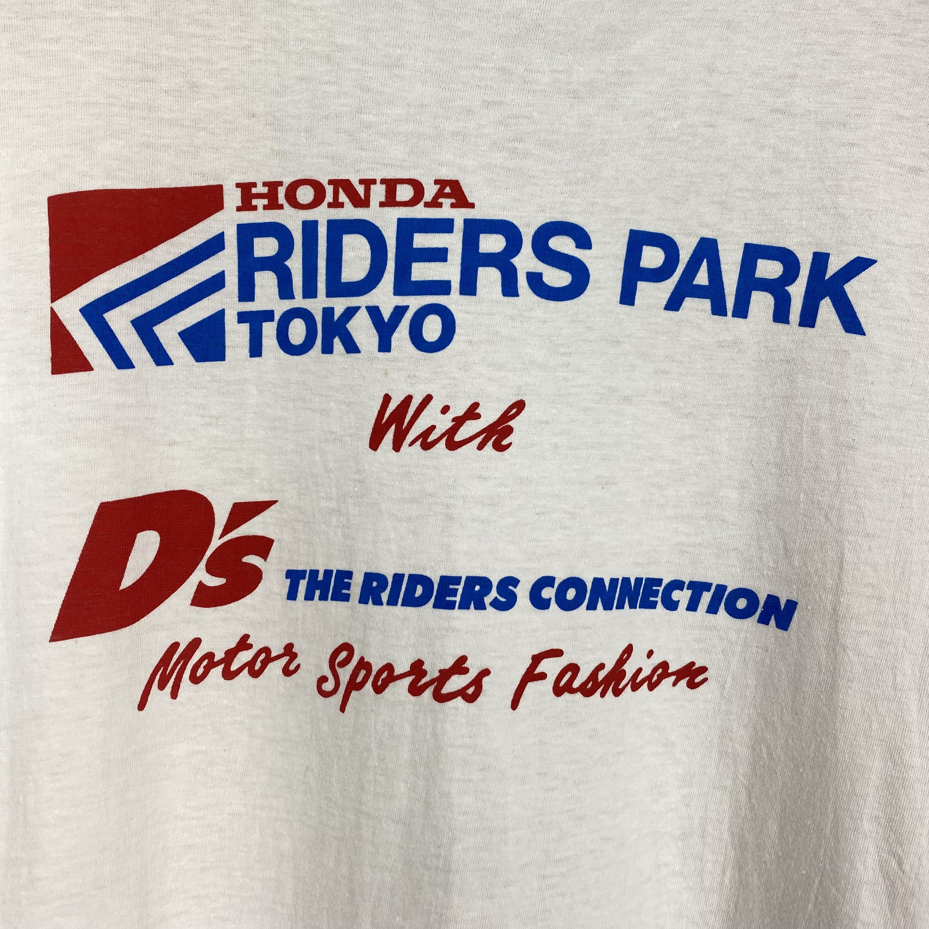 Honda 90s Vintage HONDA RIDERS PARK TOKYO T Shirt #1866/08 Size US M / EU 48-50 / 2 - 2 Thumbnail