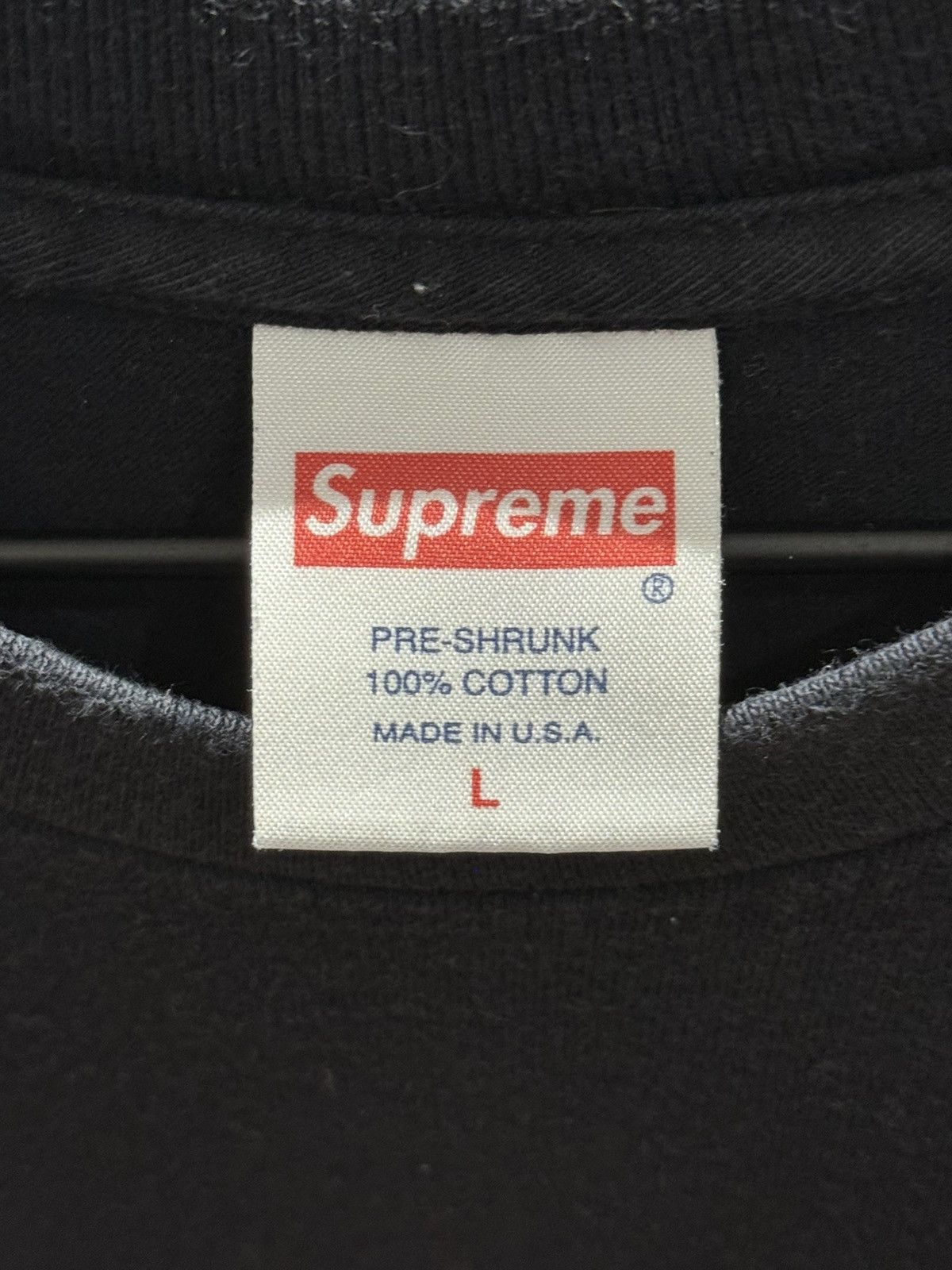 Supreme Supreme SS16 Spin Tee Black Large Made in USA Size US L / EU 52-54 / 3 - 4 Thumbnail