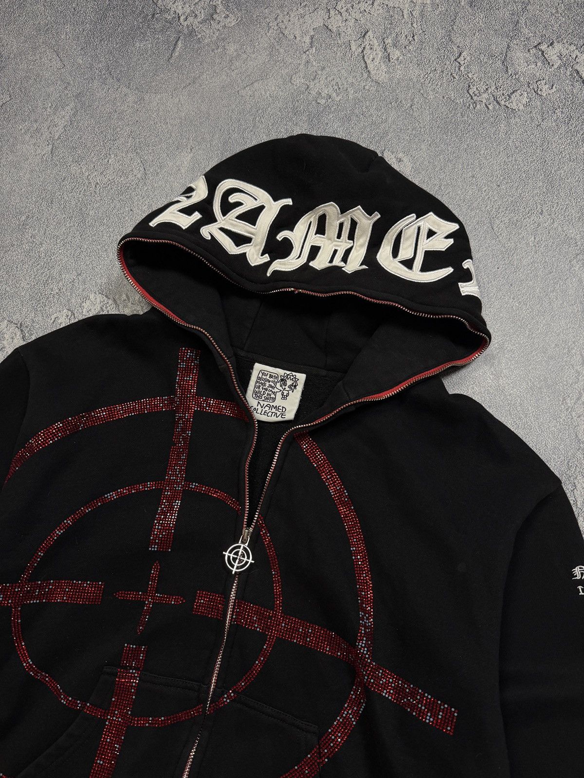 Named Collective Named Collective Mission Zip Hoodie Black/Red Target Size US XS / EU 42 / 0 - 3 Thumbnail