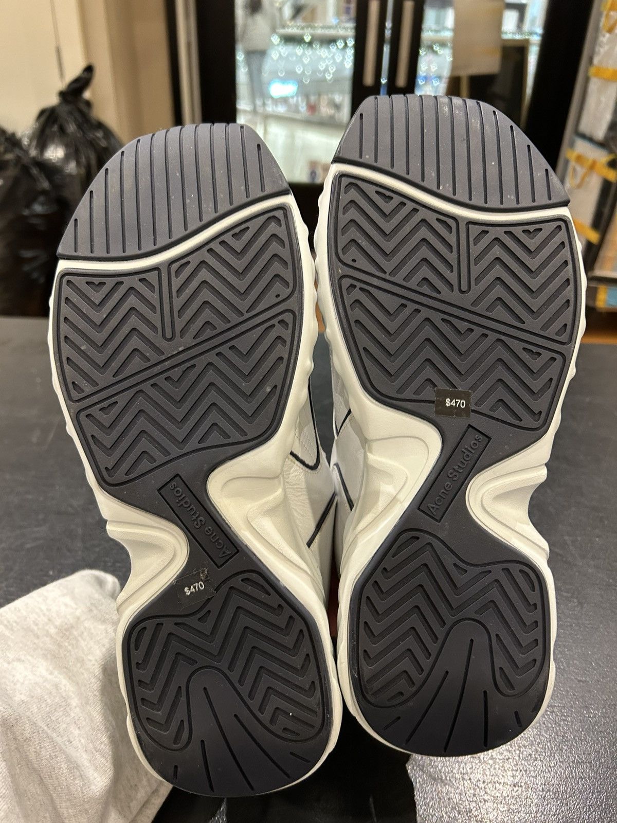 Acne Studios Acne Studios Rockaway Sneakers - White/Navy Size US 10 / EU 43 - 7 Thumbnail